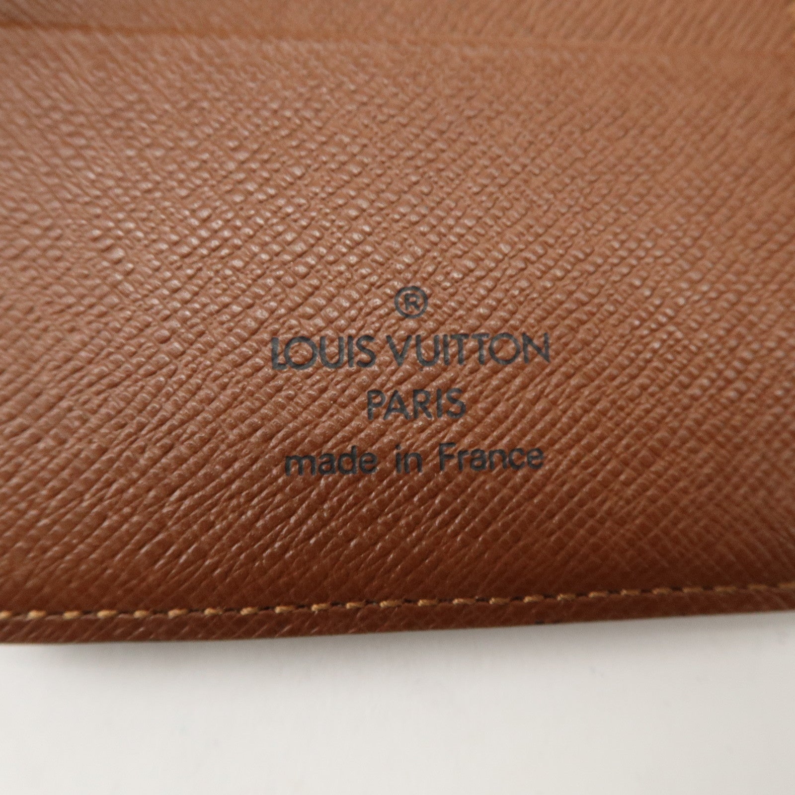 Louis Vuitton Monogram Tri- Fold Card Case Brown M61731 Used