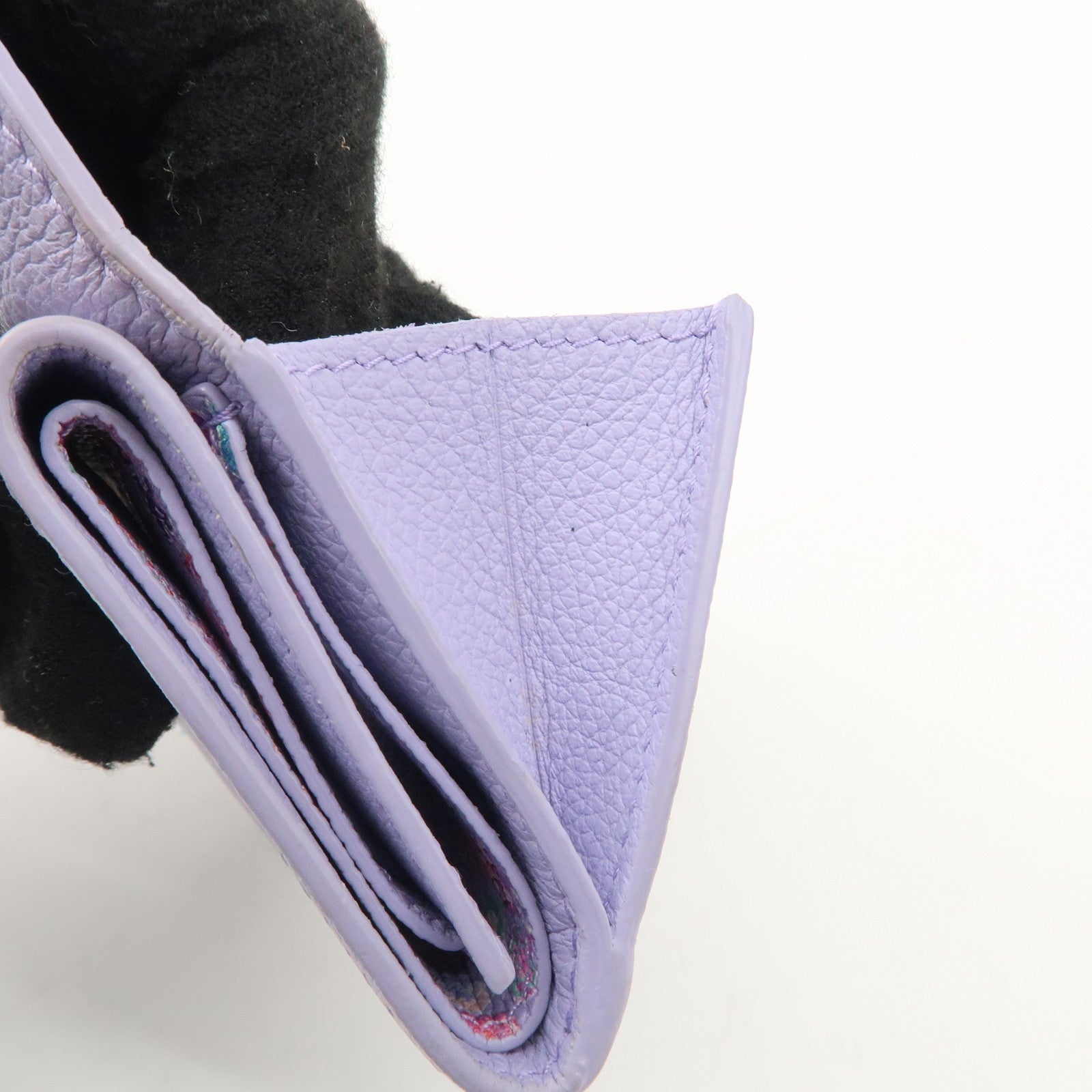 Louis Vuitton Portefeuille Lock Mini Wallet Purple M81887 Used