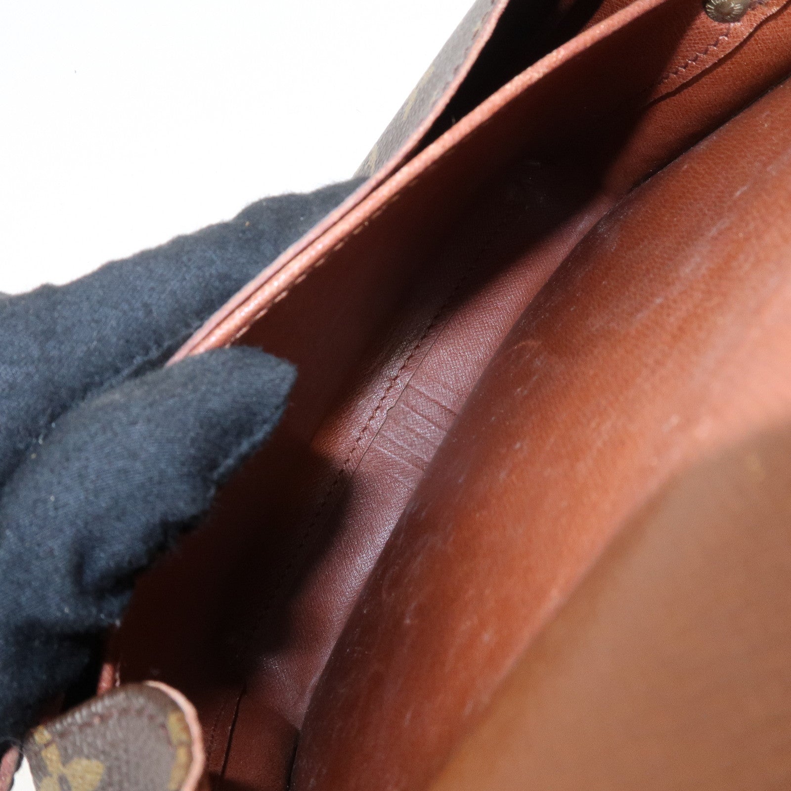 Louis Vuitton Monogram Cartouchiere 22 Shoulder Bag M51253 Used