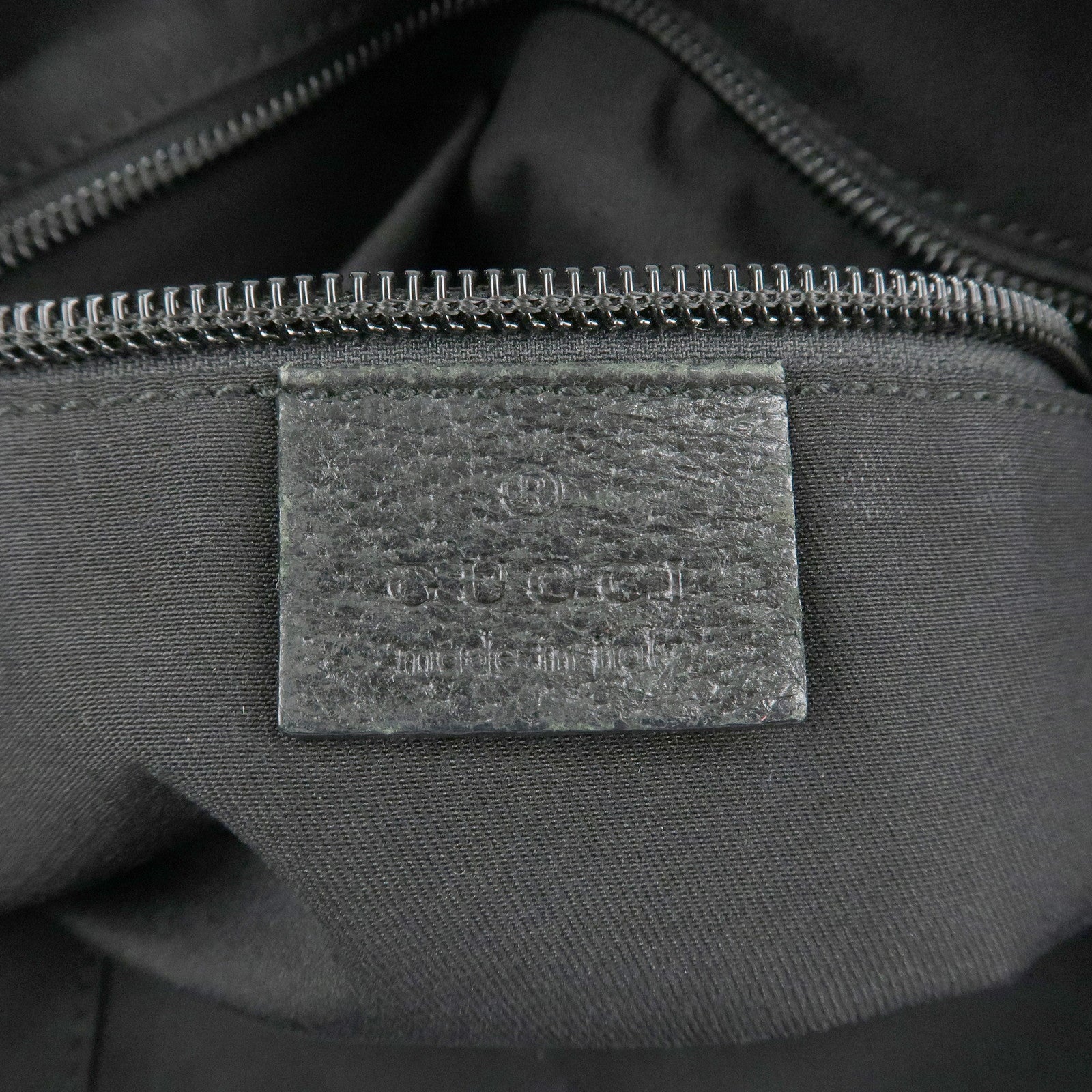 GUCCI Sherry GG Canvas Leather Shoulder Bag Black 181092 Used