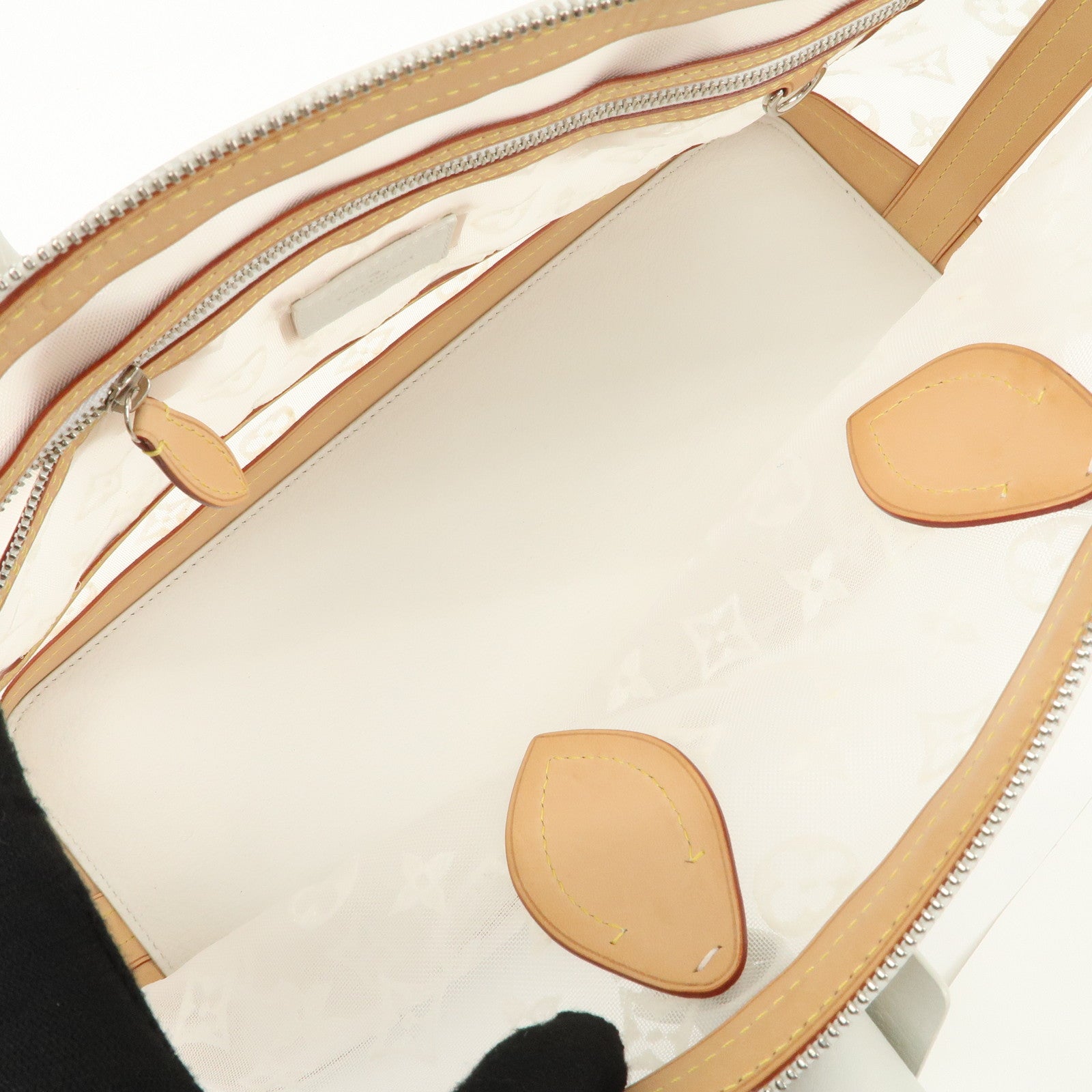 Louis Vuitton Monogram Transparence Lock It East West Bag M40701 Used