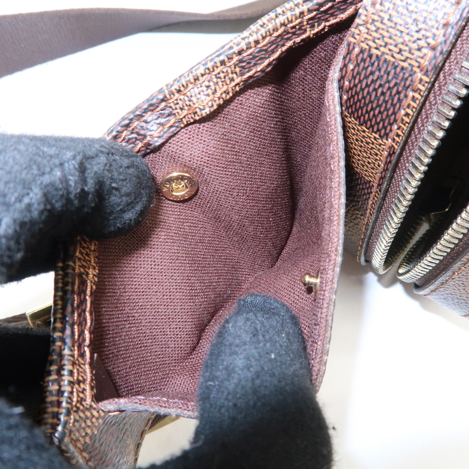 Louis Vuitton Damier Geronimos Body Bag Waist Bag Brown N51944 Used