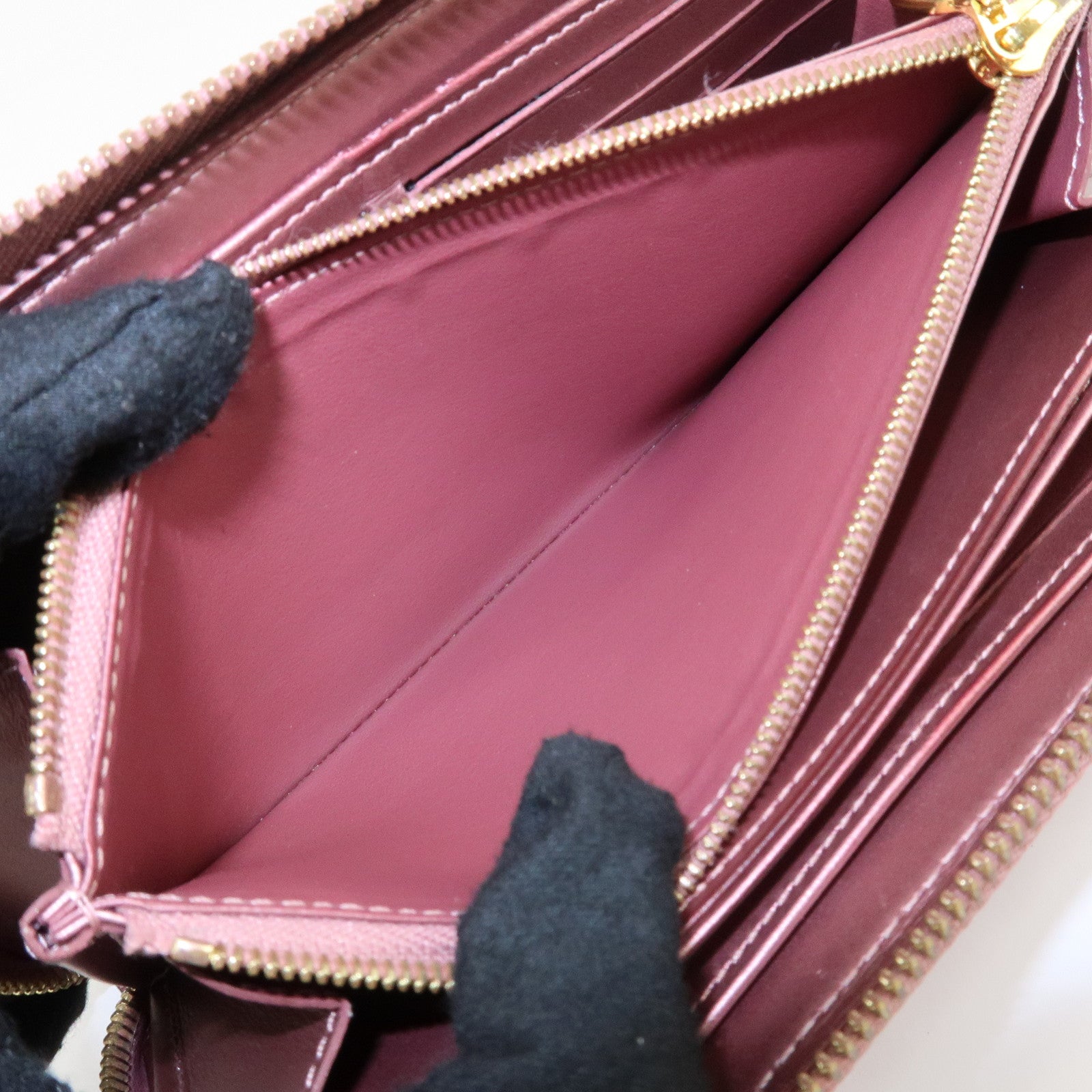 Louis Vuitton Monogram Vernis Zippy Long Wallet Used