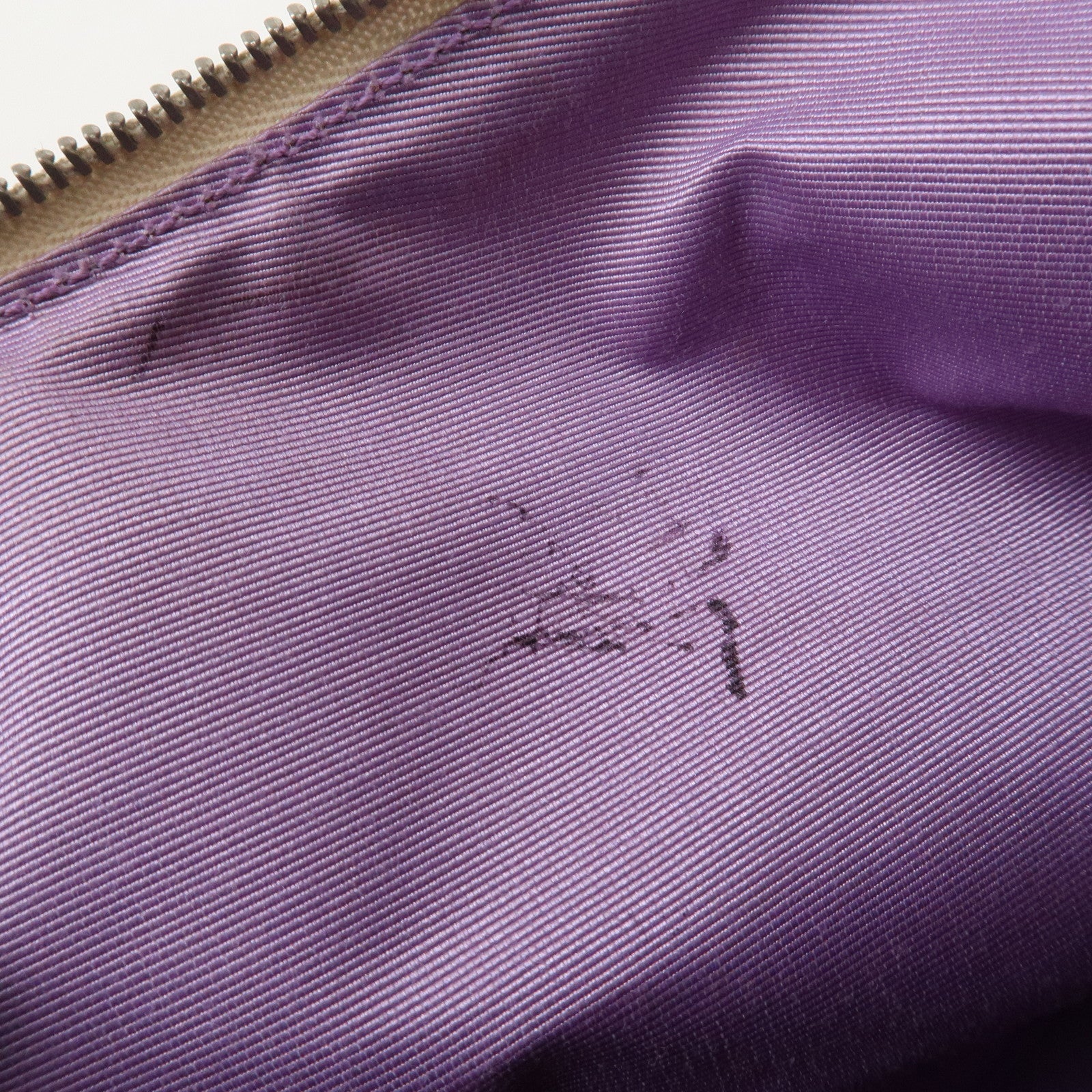 BVLGARI Logomania Canvas Leather Shoulder Bag Beige Dark Brown Used