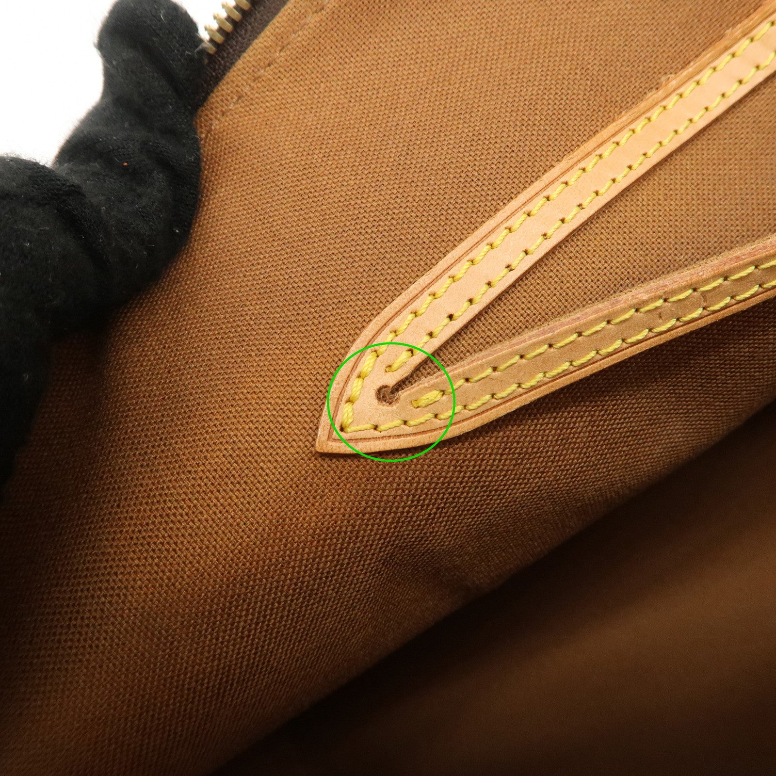 Louis Vuitton Monogram Alma Hand Bag Brown M51130 Used