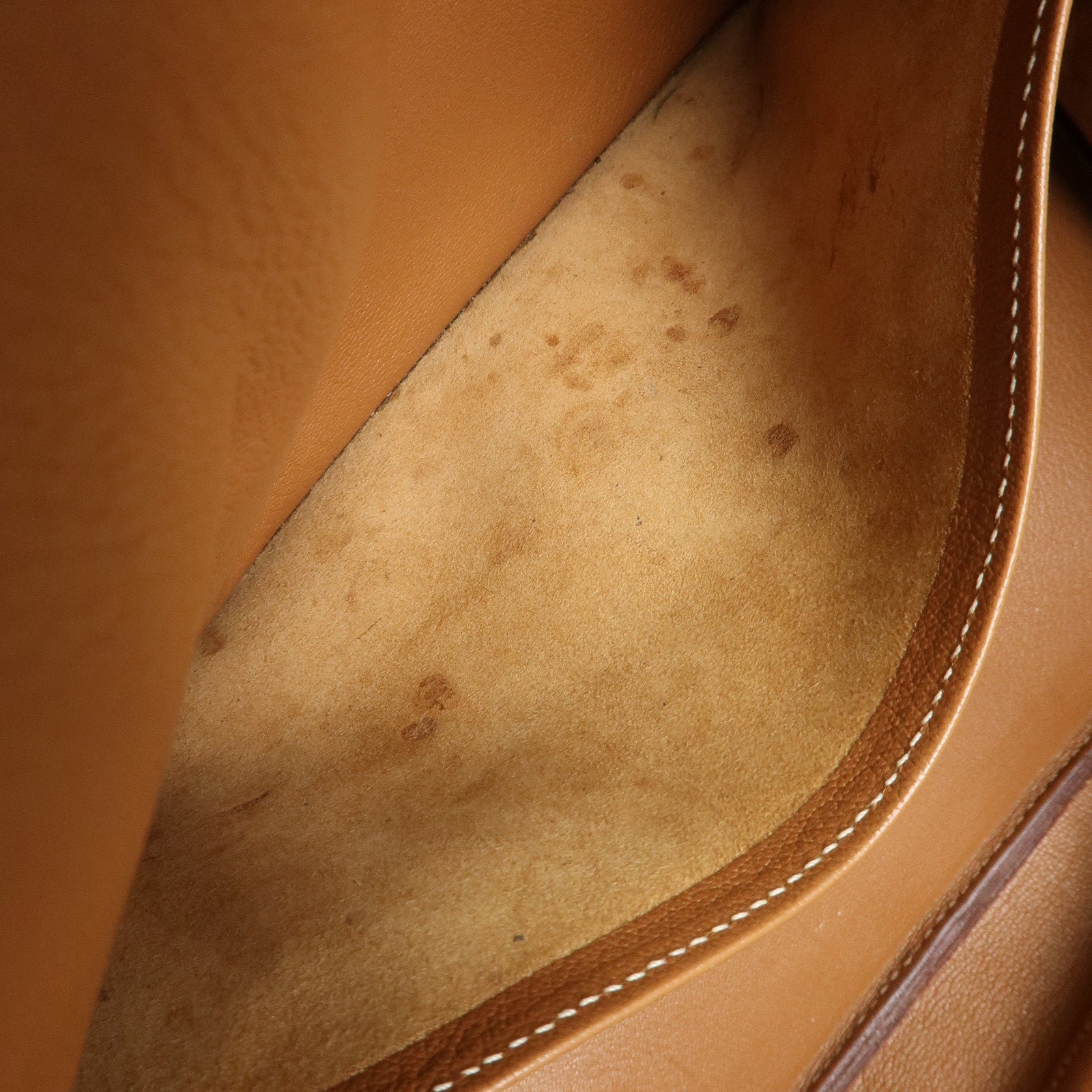 HERMES Taurillon Clemence Birkin 35 J stamped Gold Used