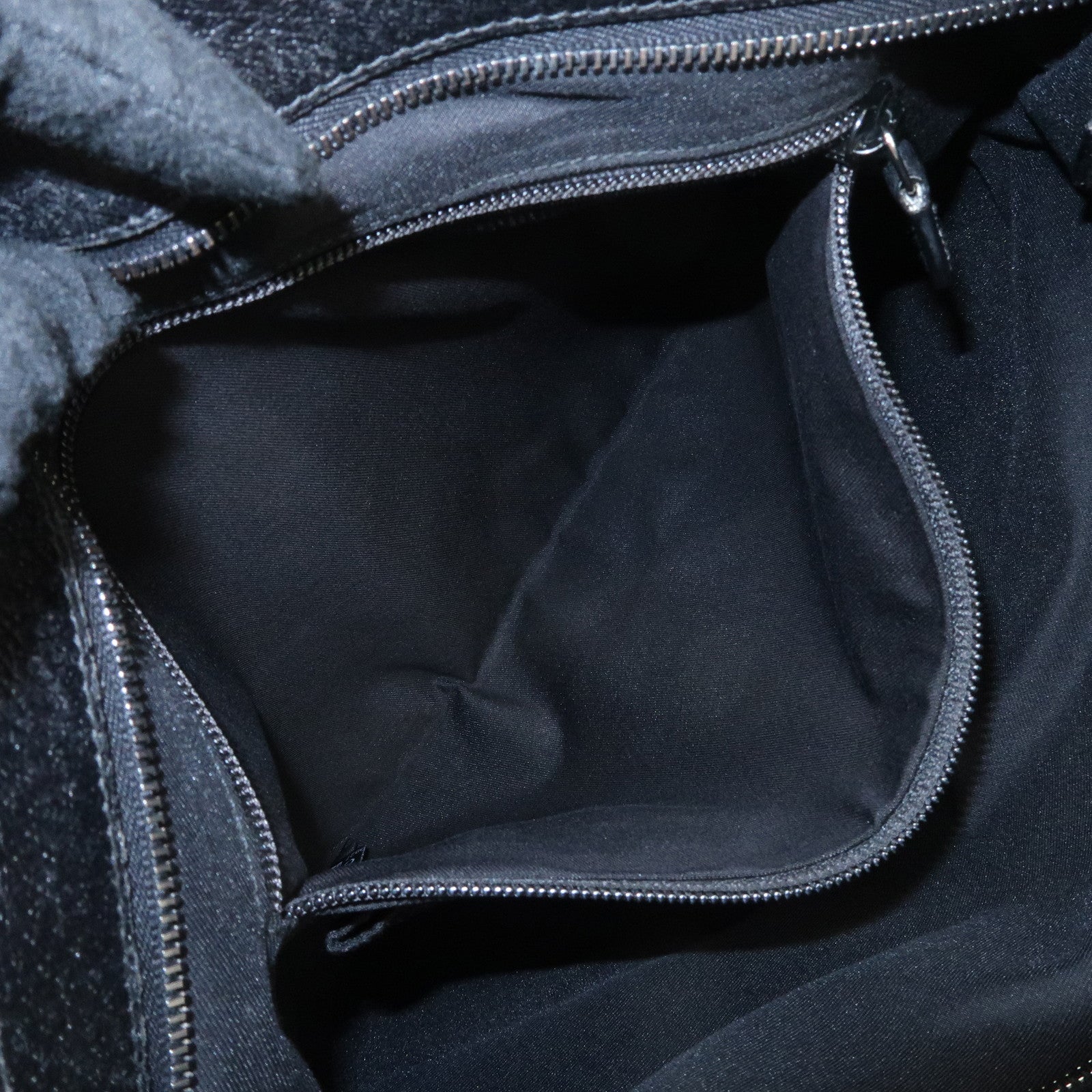 GUCCI Sherry GG Canvas Leather Shoulder Bag Black 169937 Used