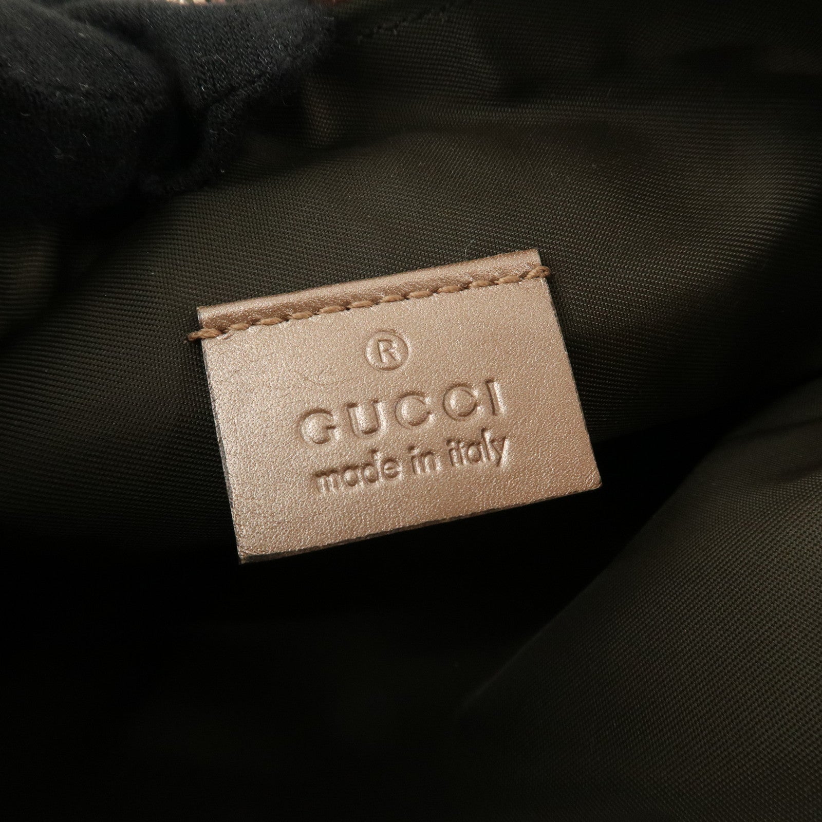 GUCCI Lovely GG Canvas Leather Shoulder Bag Beige Pink 256899 Used