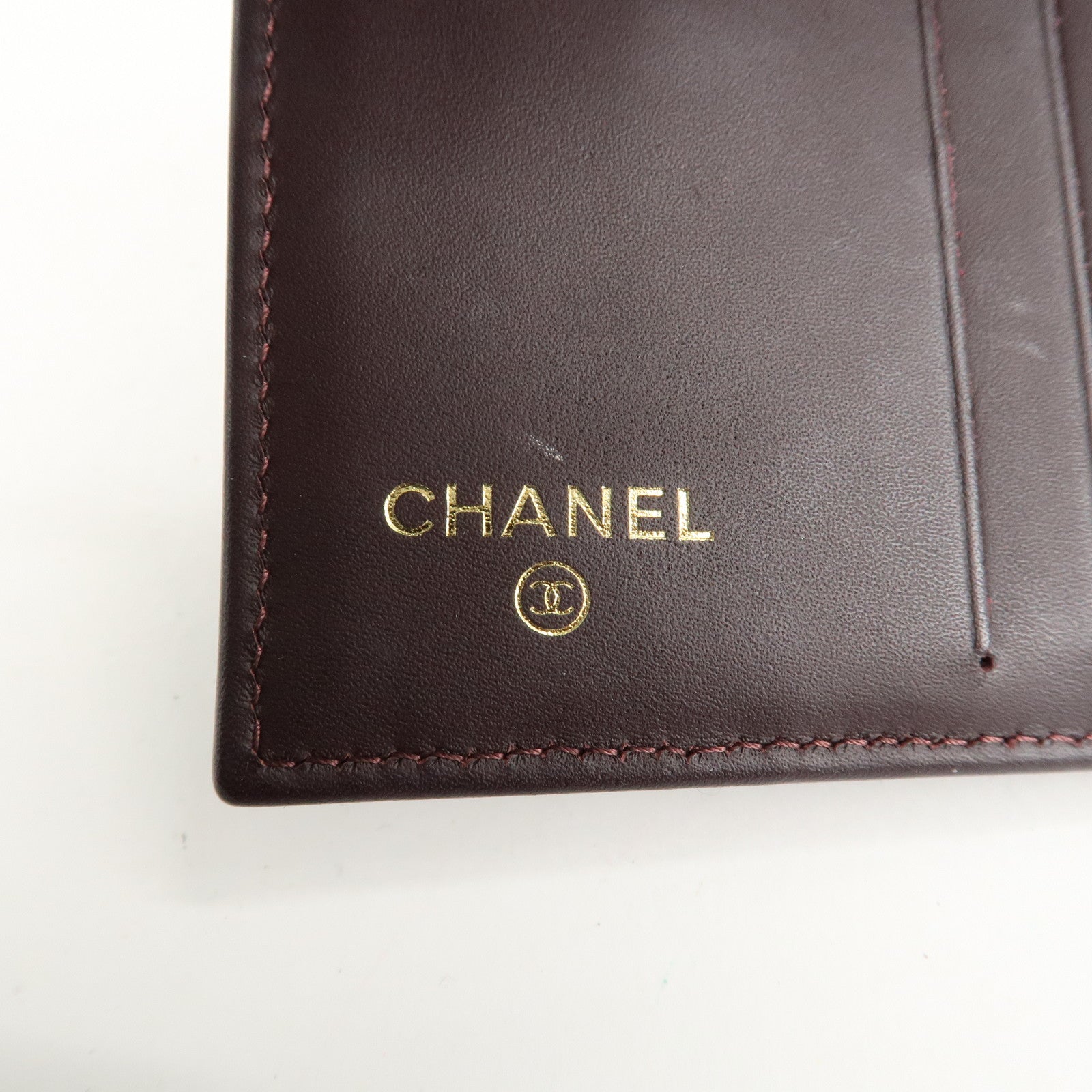CHANEL Matelasse Cavier Skin W Hook Wallet Black A48980 Used