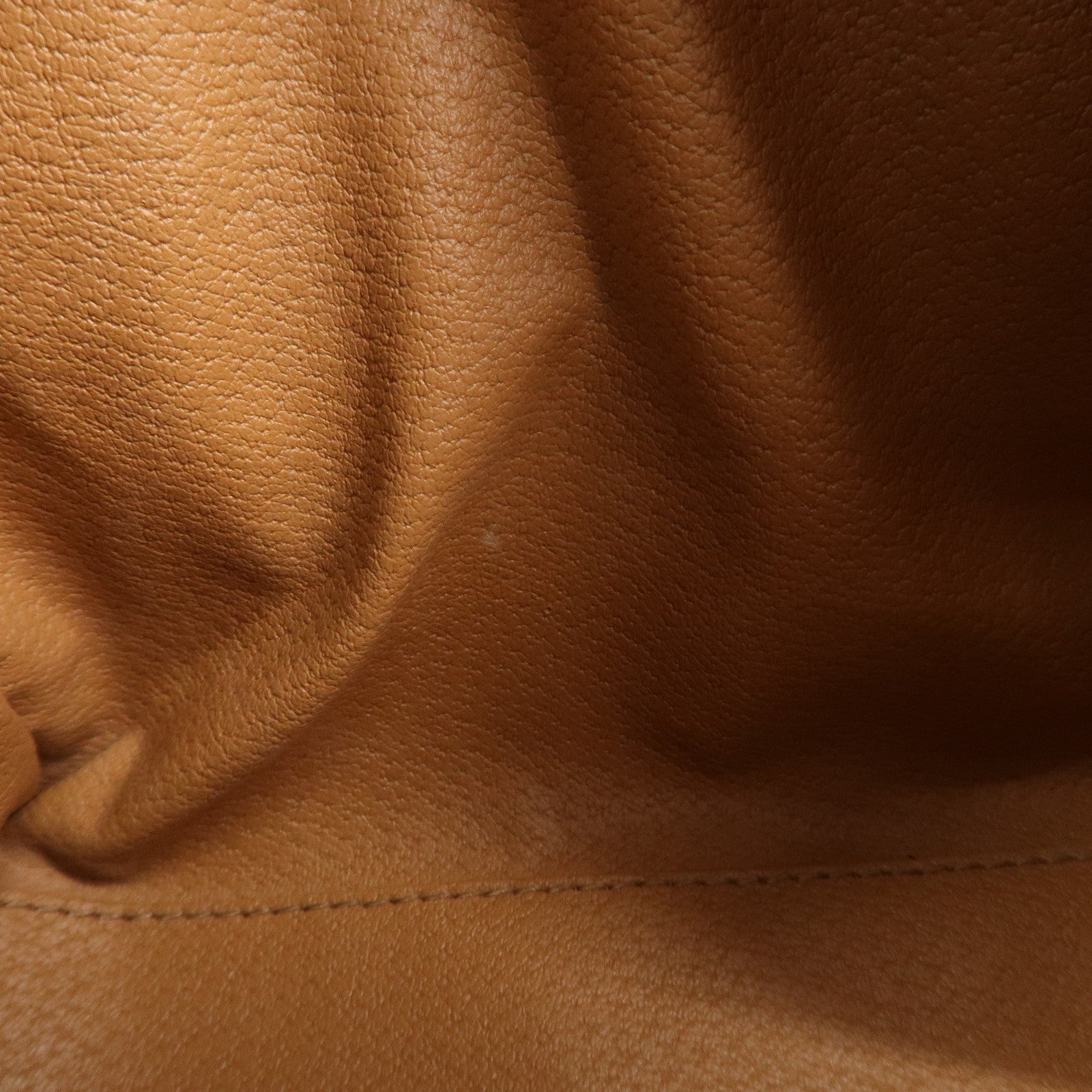 CELINE Macadam PVC Leather 2 Way Boston Bag Hand Bag Brown Used