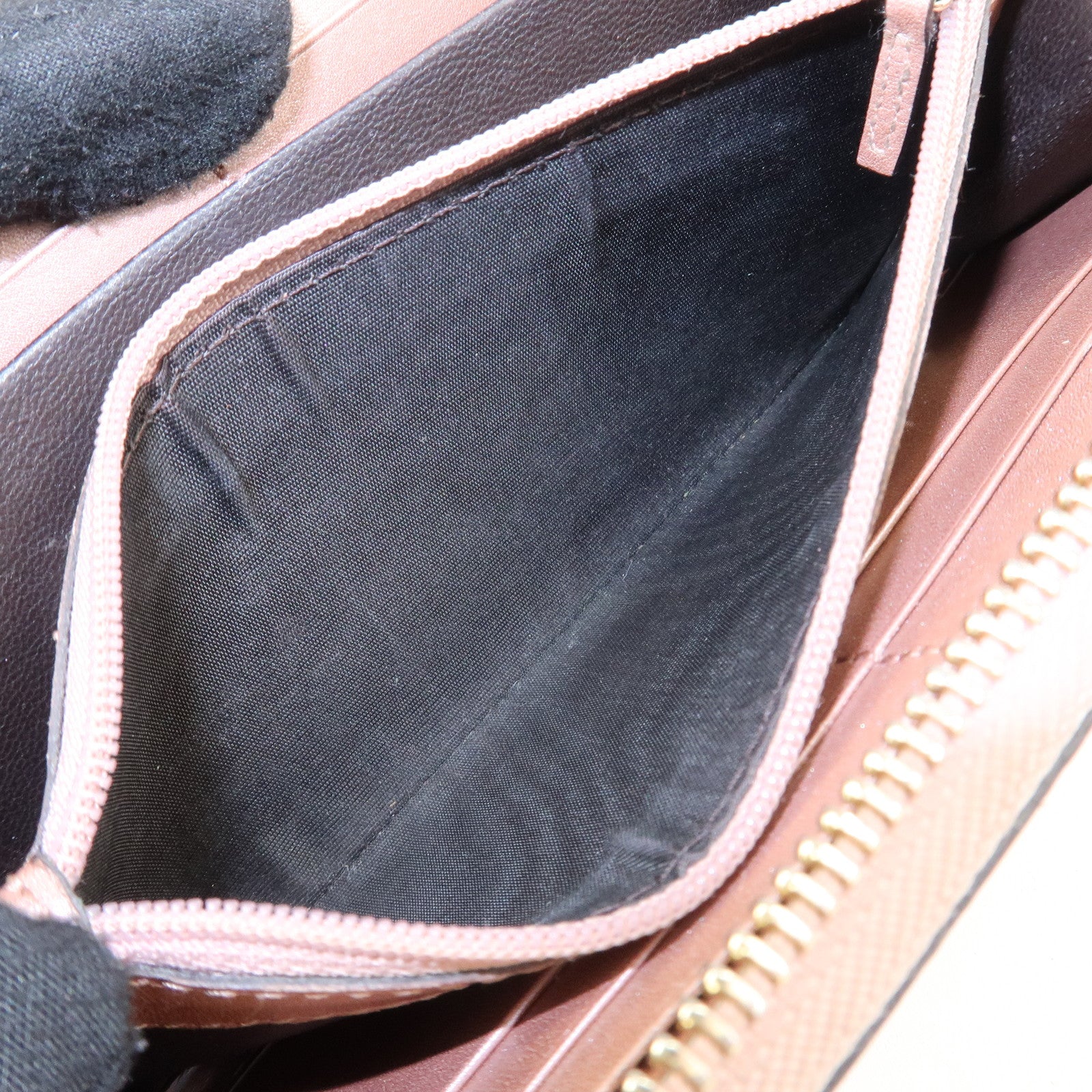 GUCCI Micro Guccissima Patent Leather Zippy Long Wallet 258406 Used