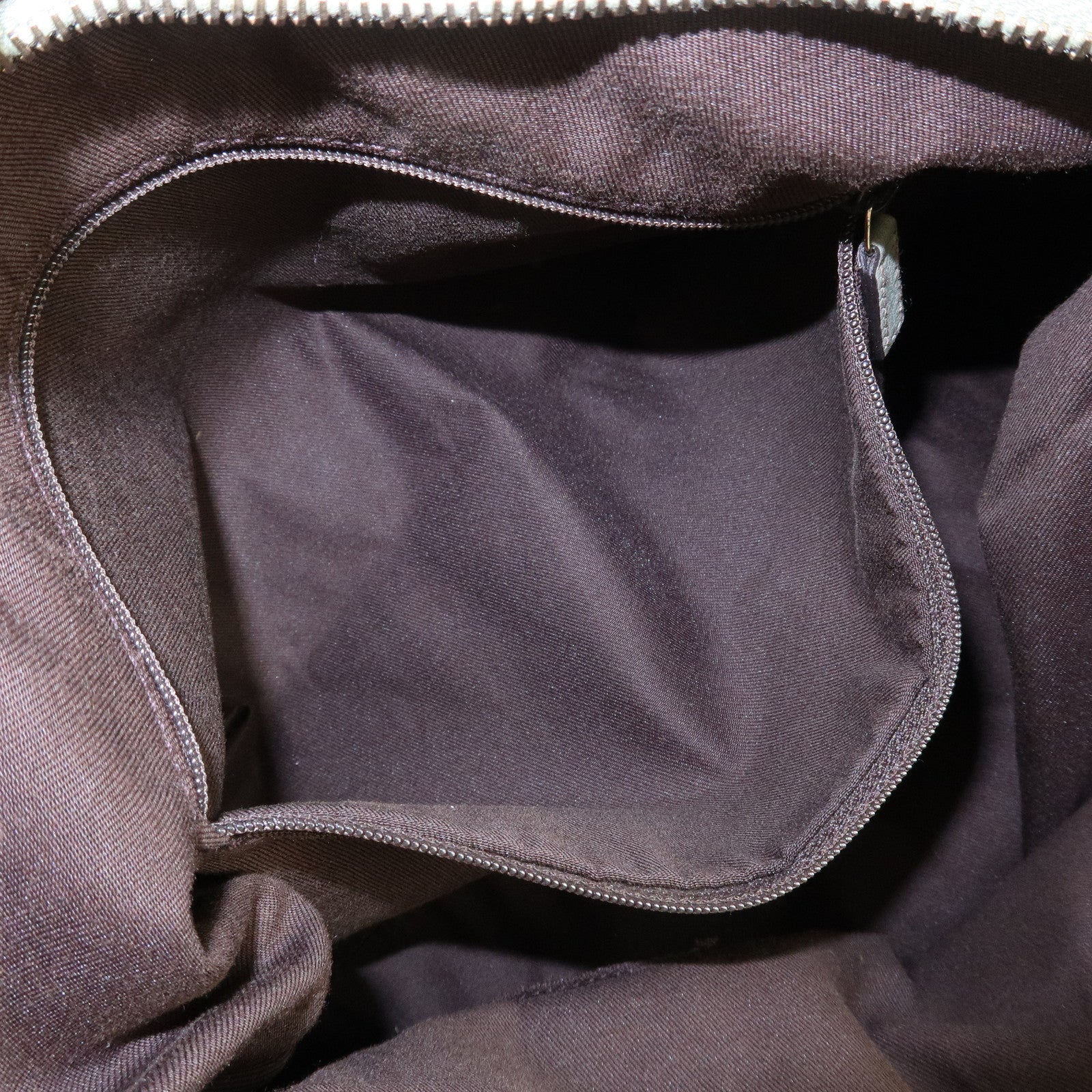 GUCCI Abbey GG Canvas Leather Shoulder Bag Beige Gold 189833 Used