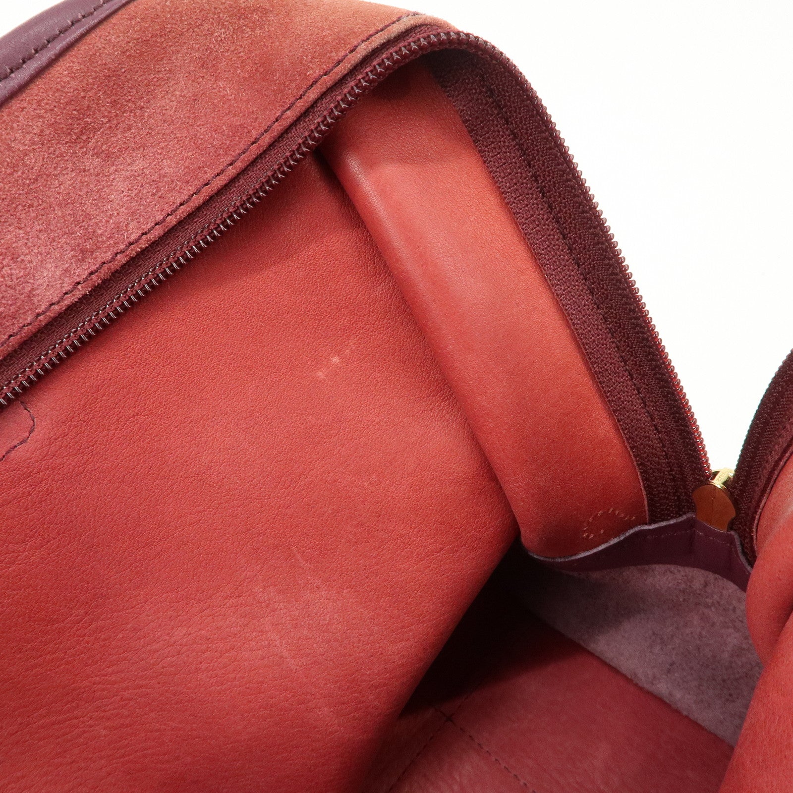 LOEWE Anagram Suede Leather Amazona 32 Hand Bag Pink Purple Used