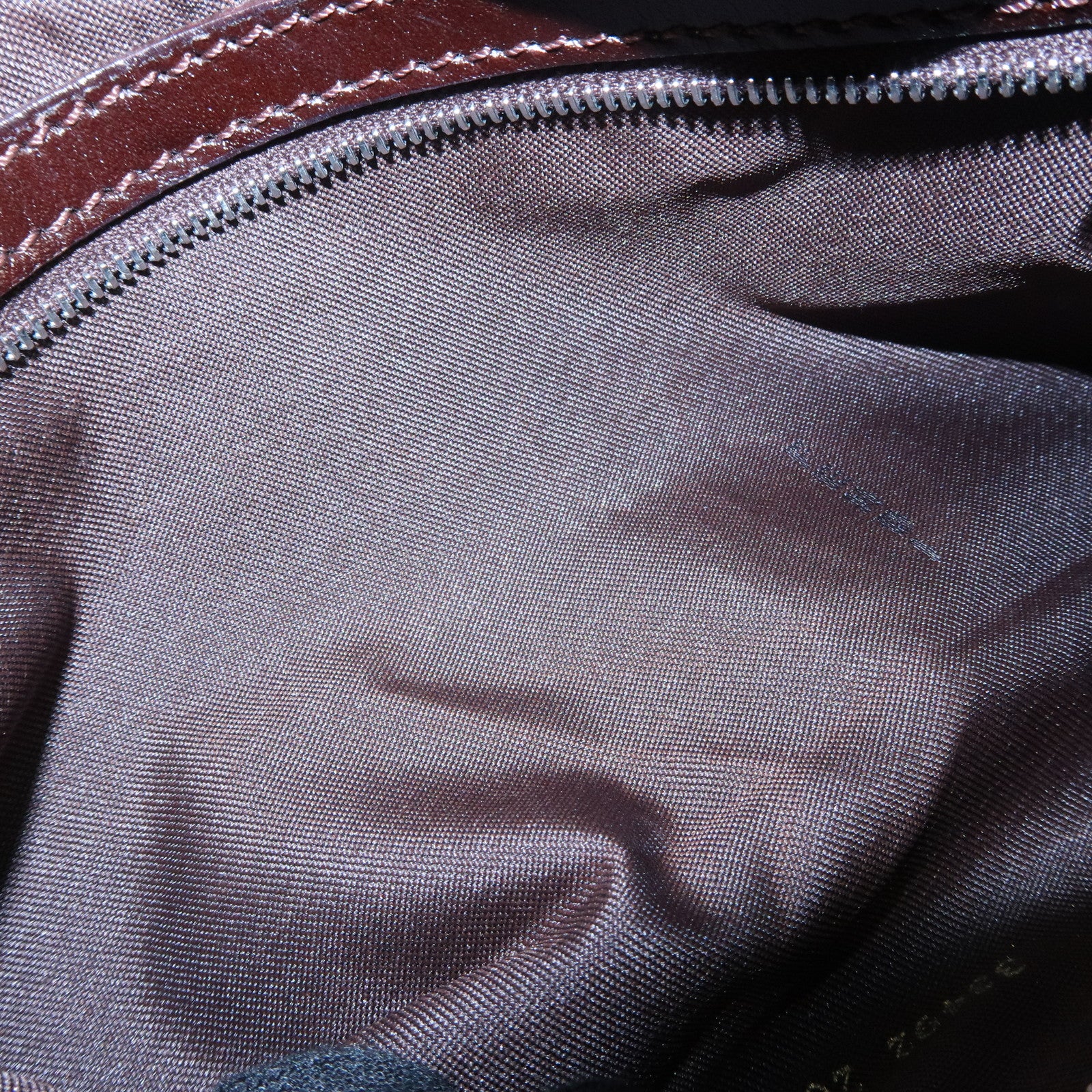 FENDI Mamma Bagguette Zucca Canvas Leather Shoulder Bag 26424 Used