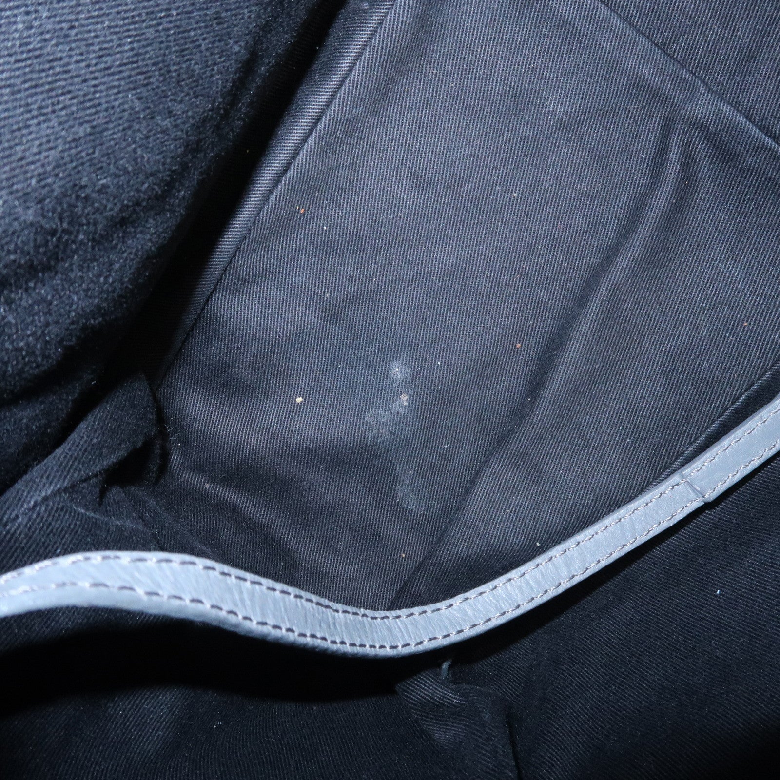 CHANEL Paris New York Line Wild Stitch Nylon Leather Tote Bag Used