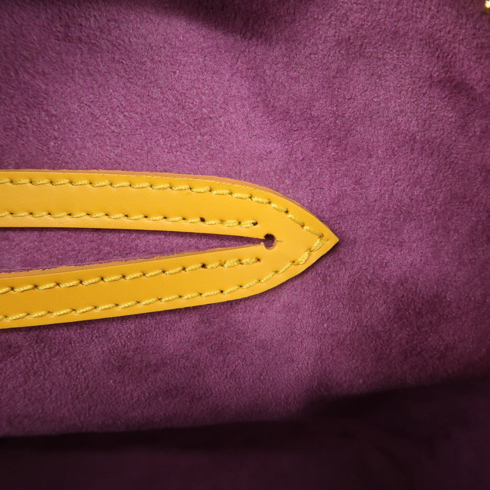 Louis Vuitton Epi Alma PM Hand Bag Tassili Yellow M52149 Used