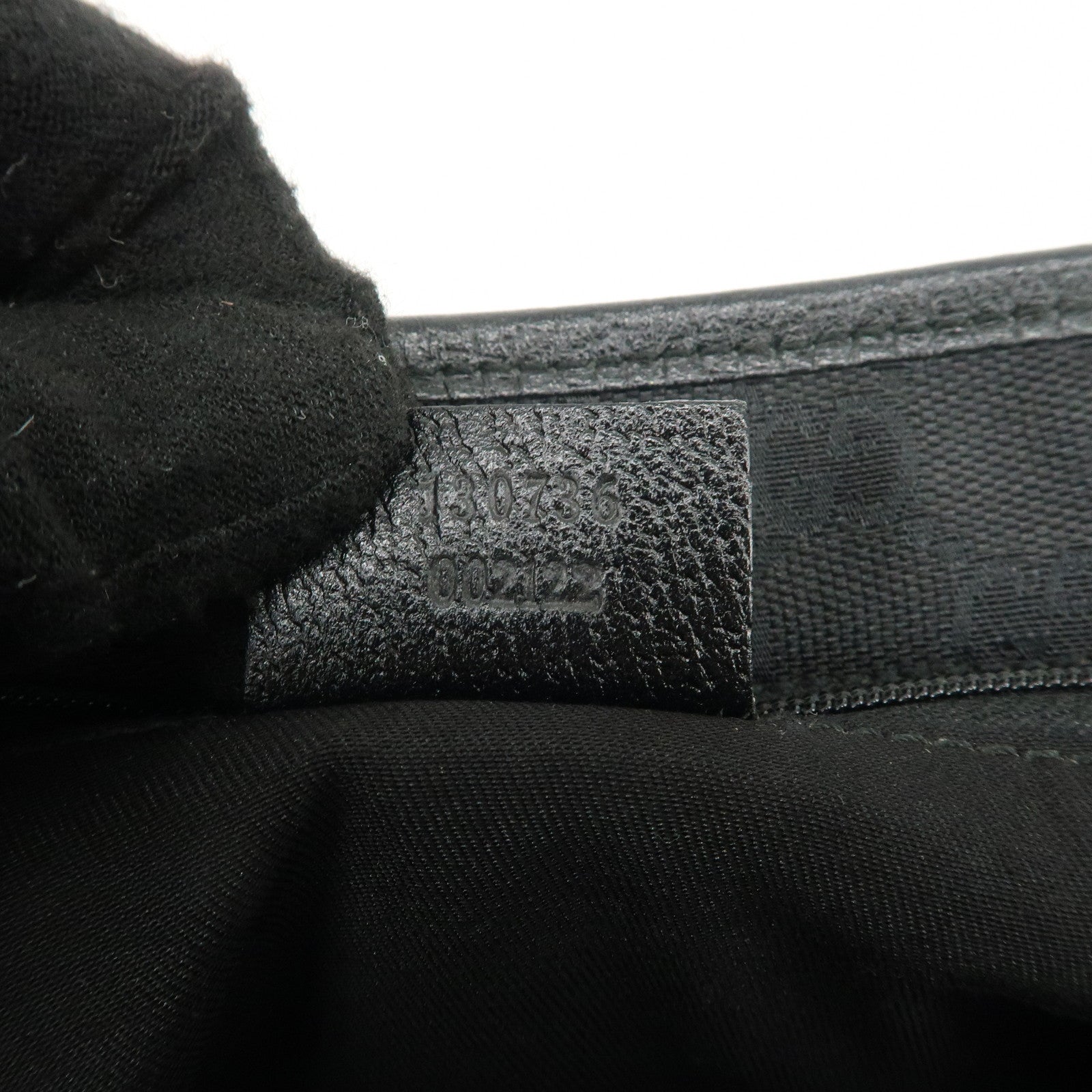 GUCCI Abbey Leather Tote Bag Hand Bag Black 130736 Used