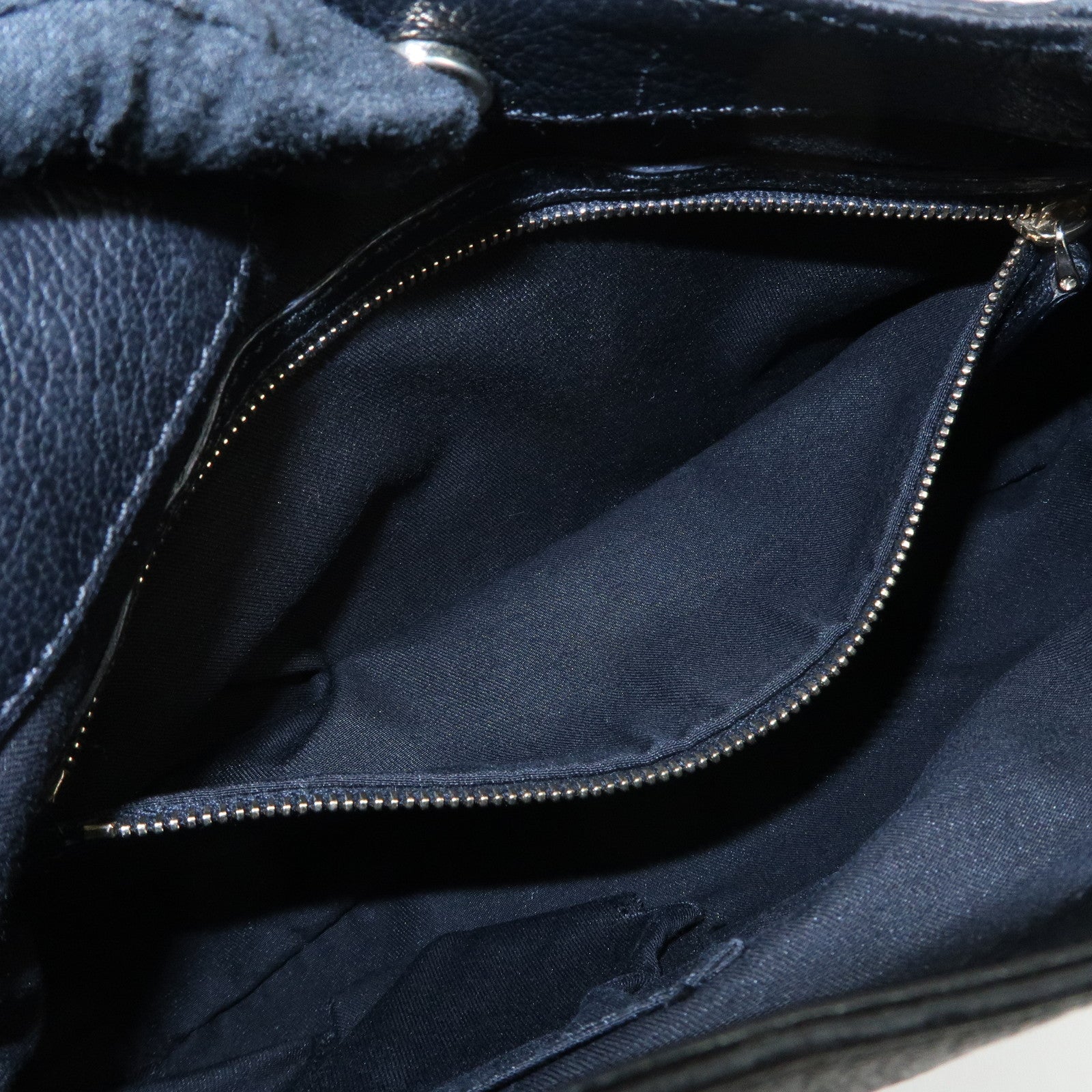 GUCCI Sherry Leather Chain Shoulder Bag Hand Bag Black 153011 Used