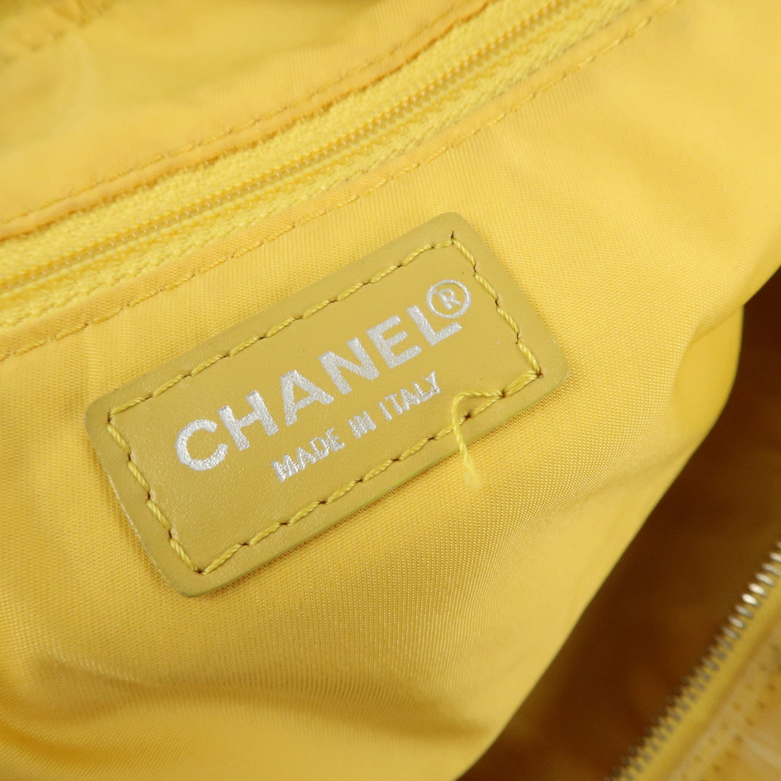 CHANEL New Travel Line Nylon Jacquard Leather Boston Bag A17669 Used