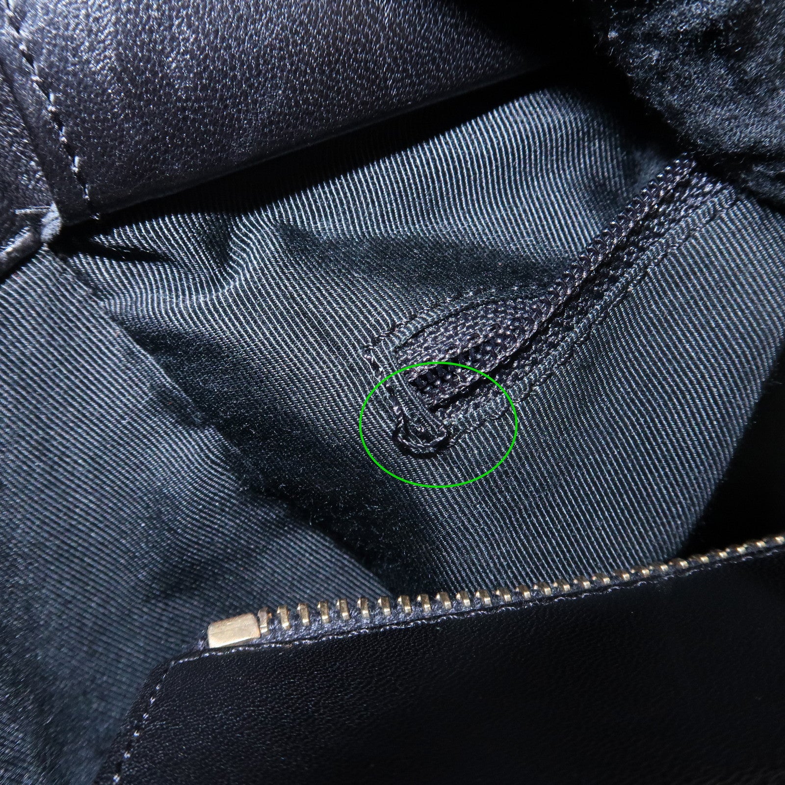 CHANEL COCO Mark Chocolate Bar Lamb Skin Shoulder Bag Black Used