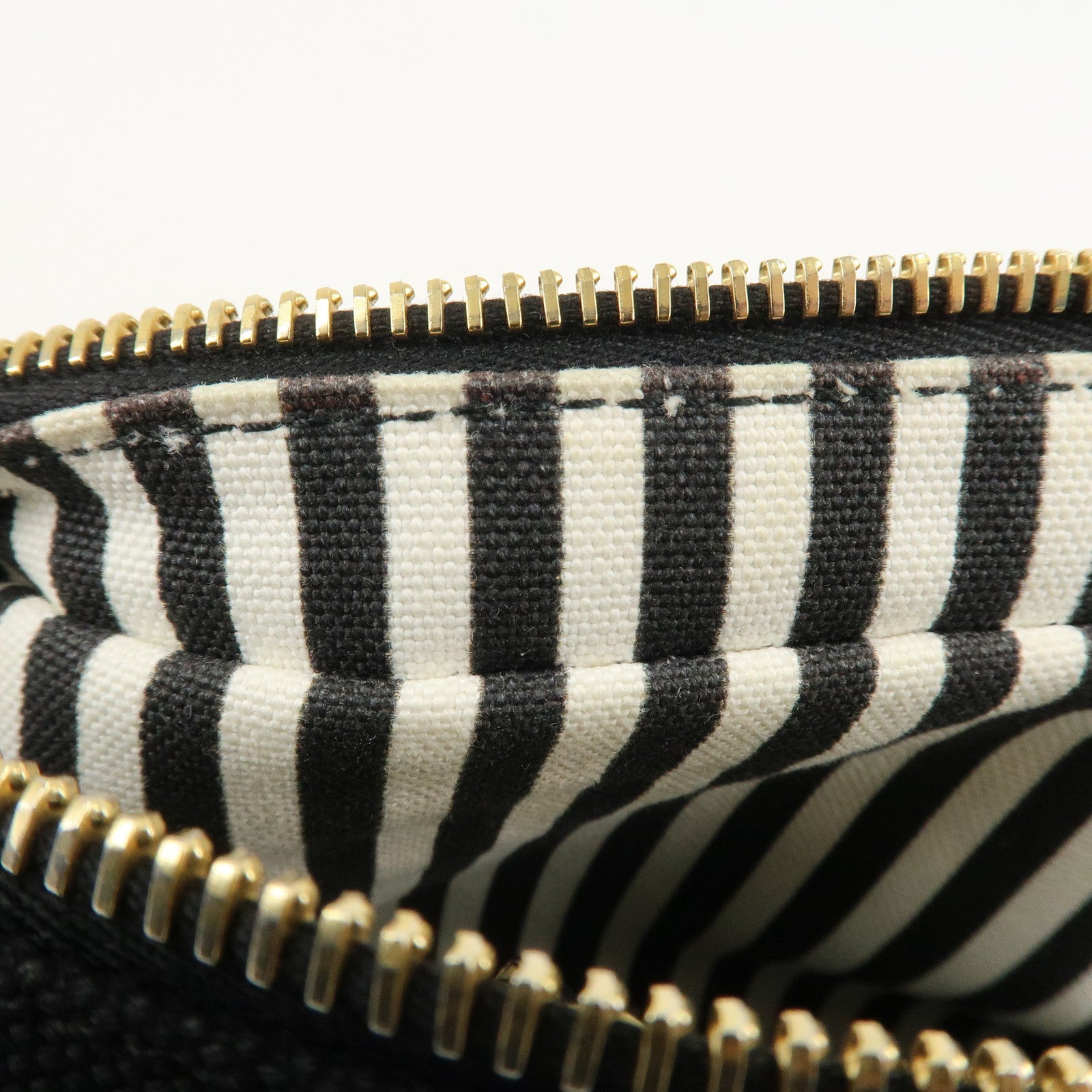 PRADA Canvas Pouch Cosmetic Pouch Black Used