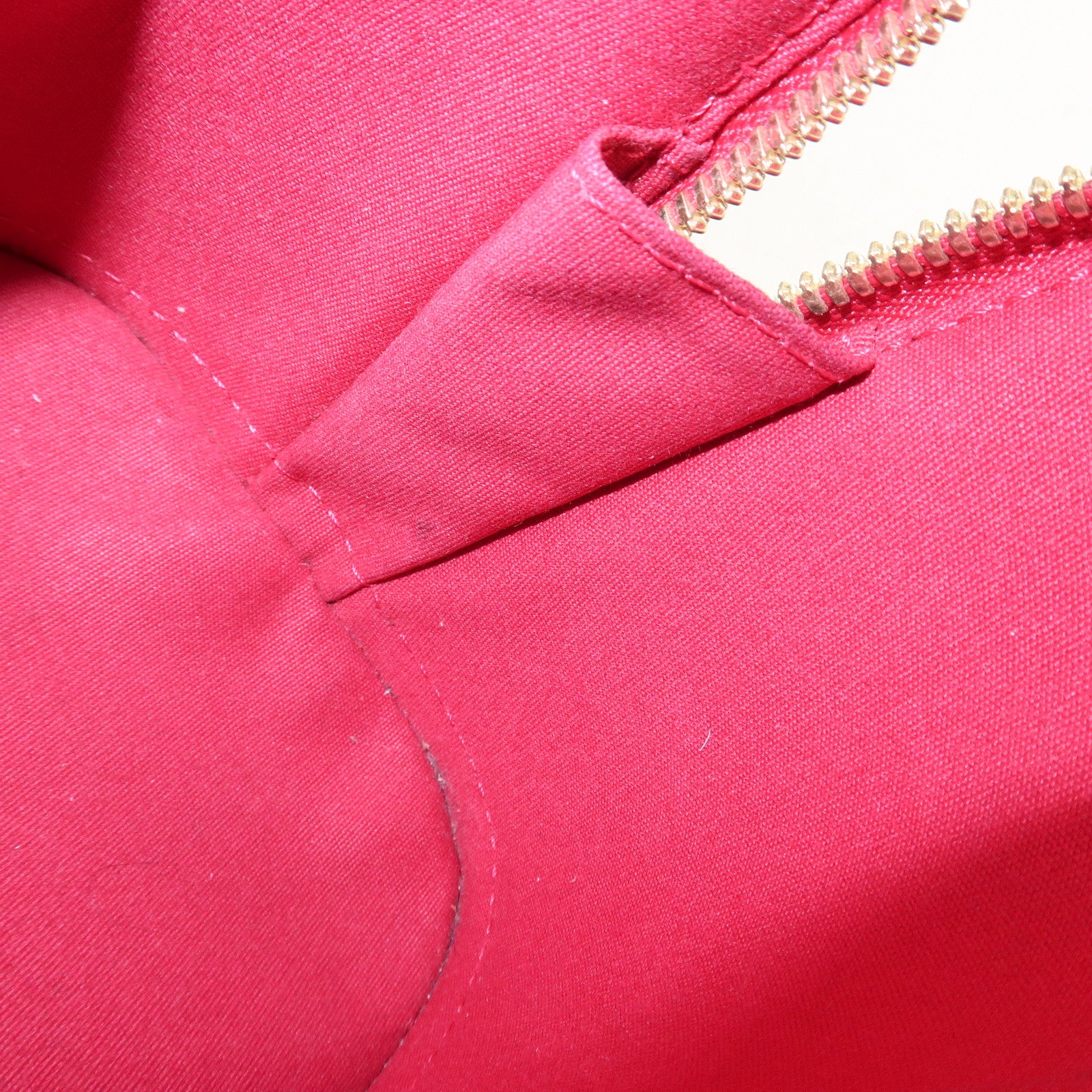 Louis Vuitton Monogram Vernis Alma BB 2Way Bag Red M91606 Used