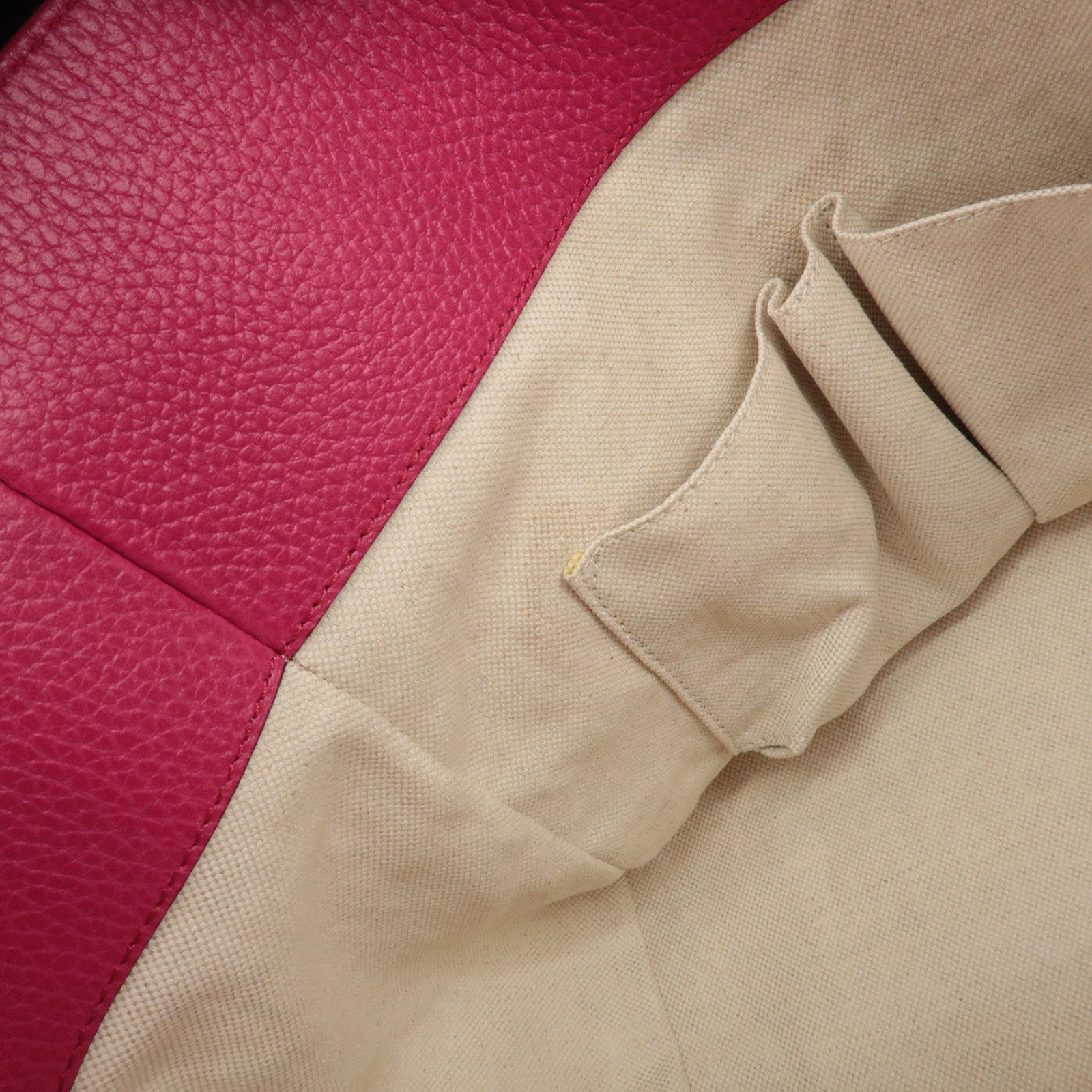 GUCCI Swing Canvas Leather Tote bag Hand Bag Pink 354408 Used