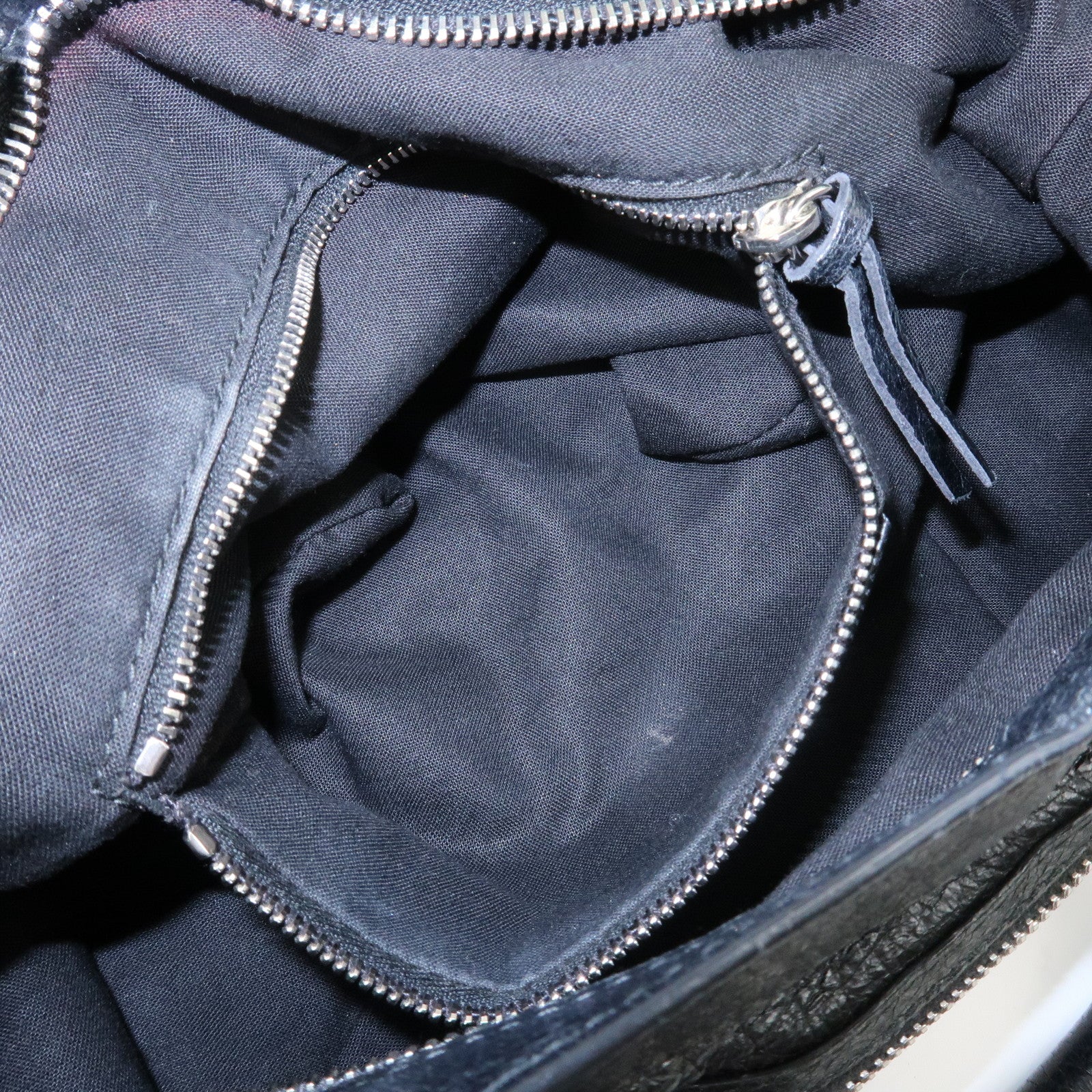 BALENCIAGA The Town Leather 2way Bag Hand Bag Black 240579 Used