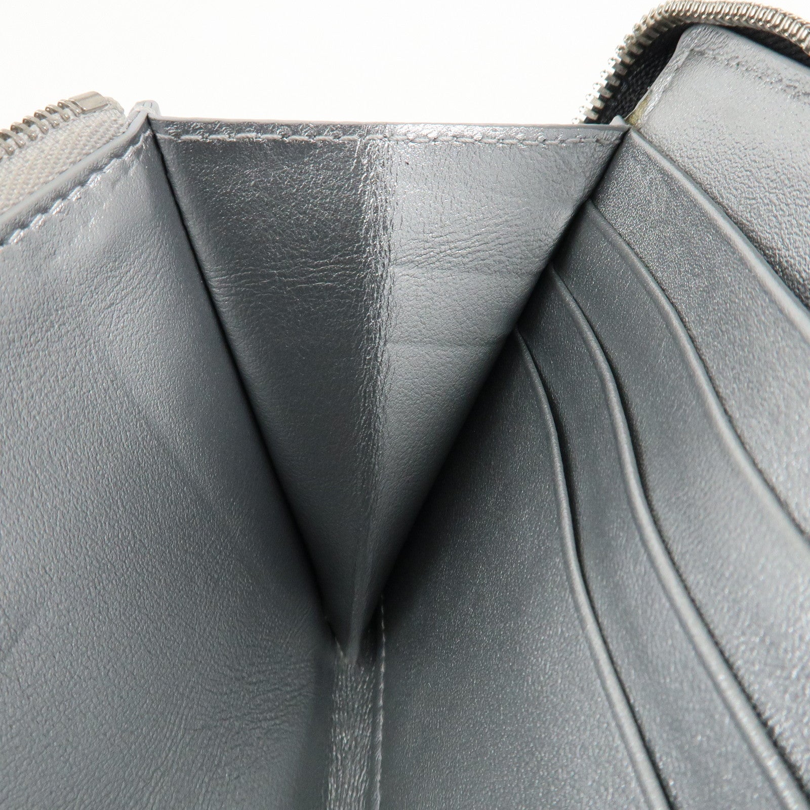 BALENCIAGA Leather Essentials Continental Wallet Black 664041 Used