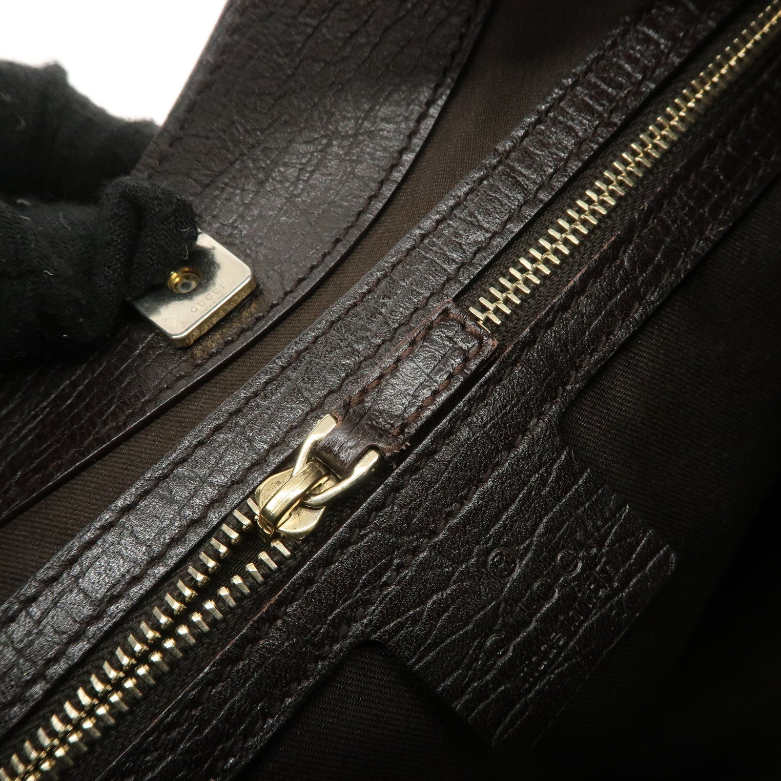 GUCCI Horsebit Sherry GG Canvas Leather Shoulder Bag Beige 137288 Used