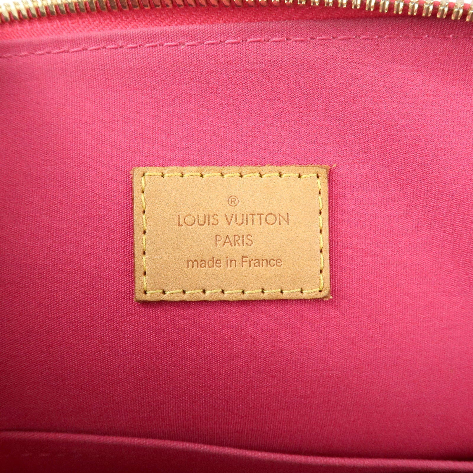Louis Vuitton Monogram Vernis Alma MM Hand Bag Rose M93686 Used