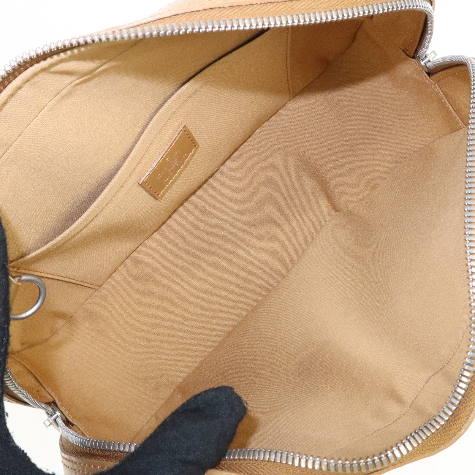 Louis Vuitton Monogram Matte Shelton Hand Bag Ambre M55177 Used