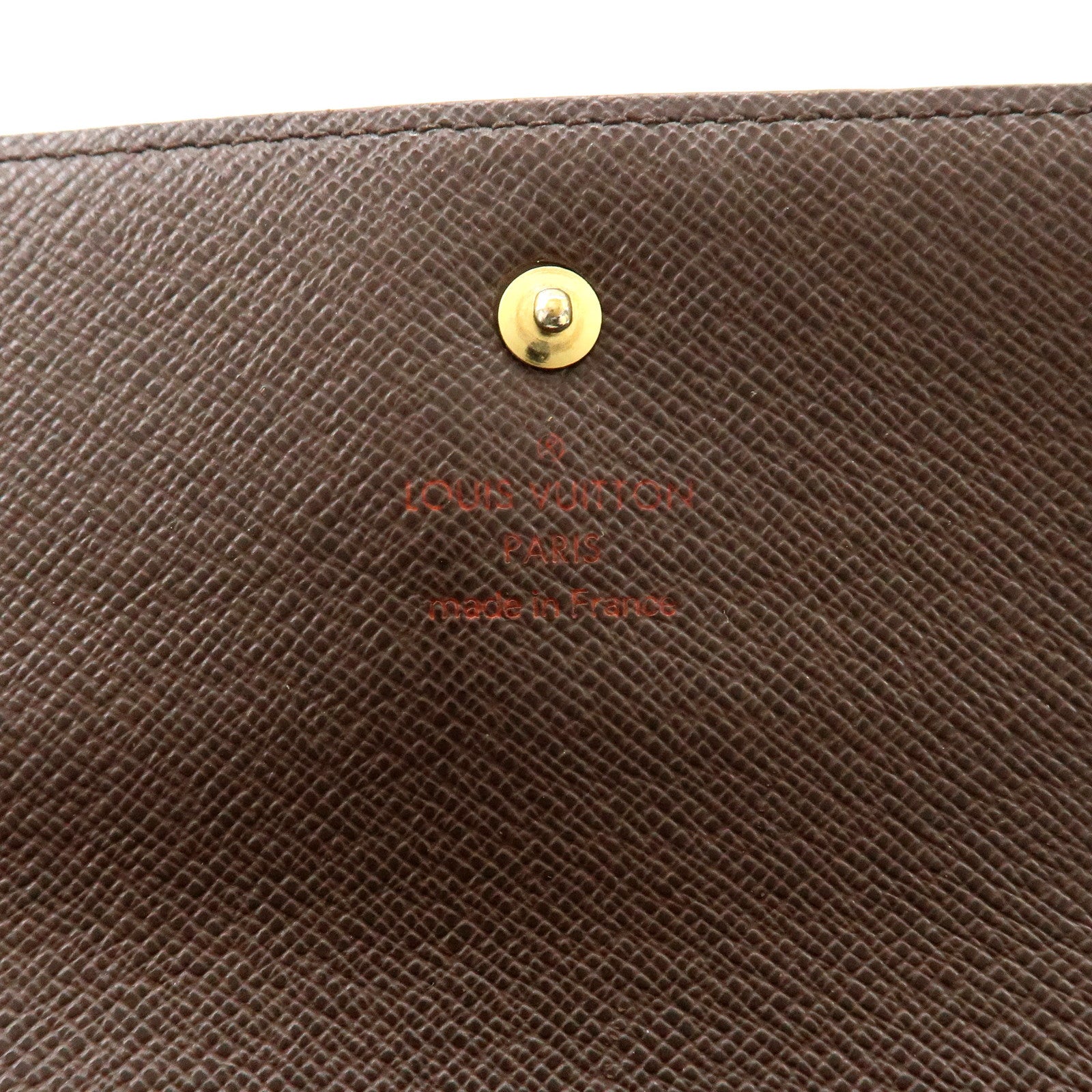 Louis vuitton Damier Porte Tresor International Long Wallet N61215 Used