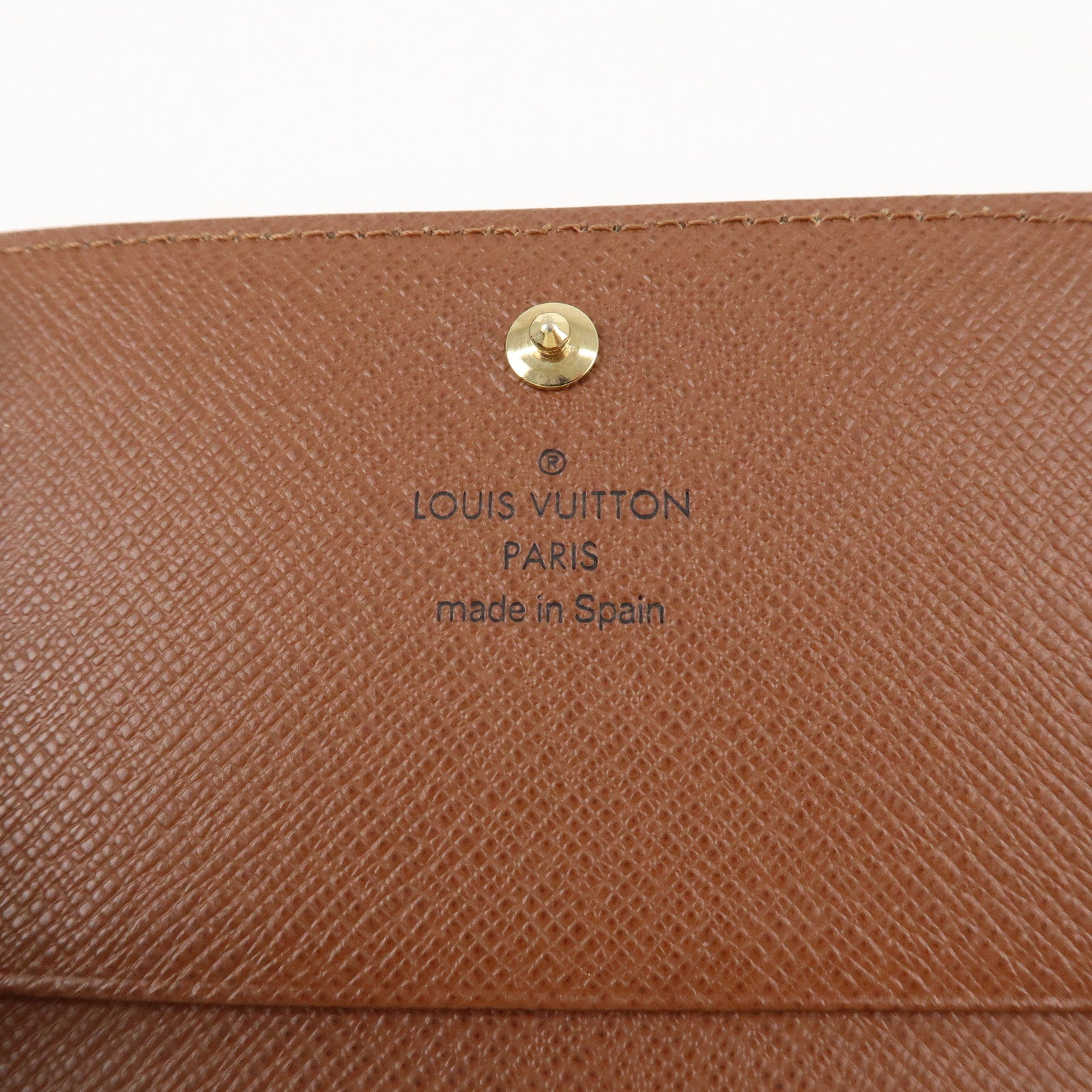 Louis Vuitton Monogram Porte Monnaie Billets Tresor Wallet M61730 Used