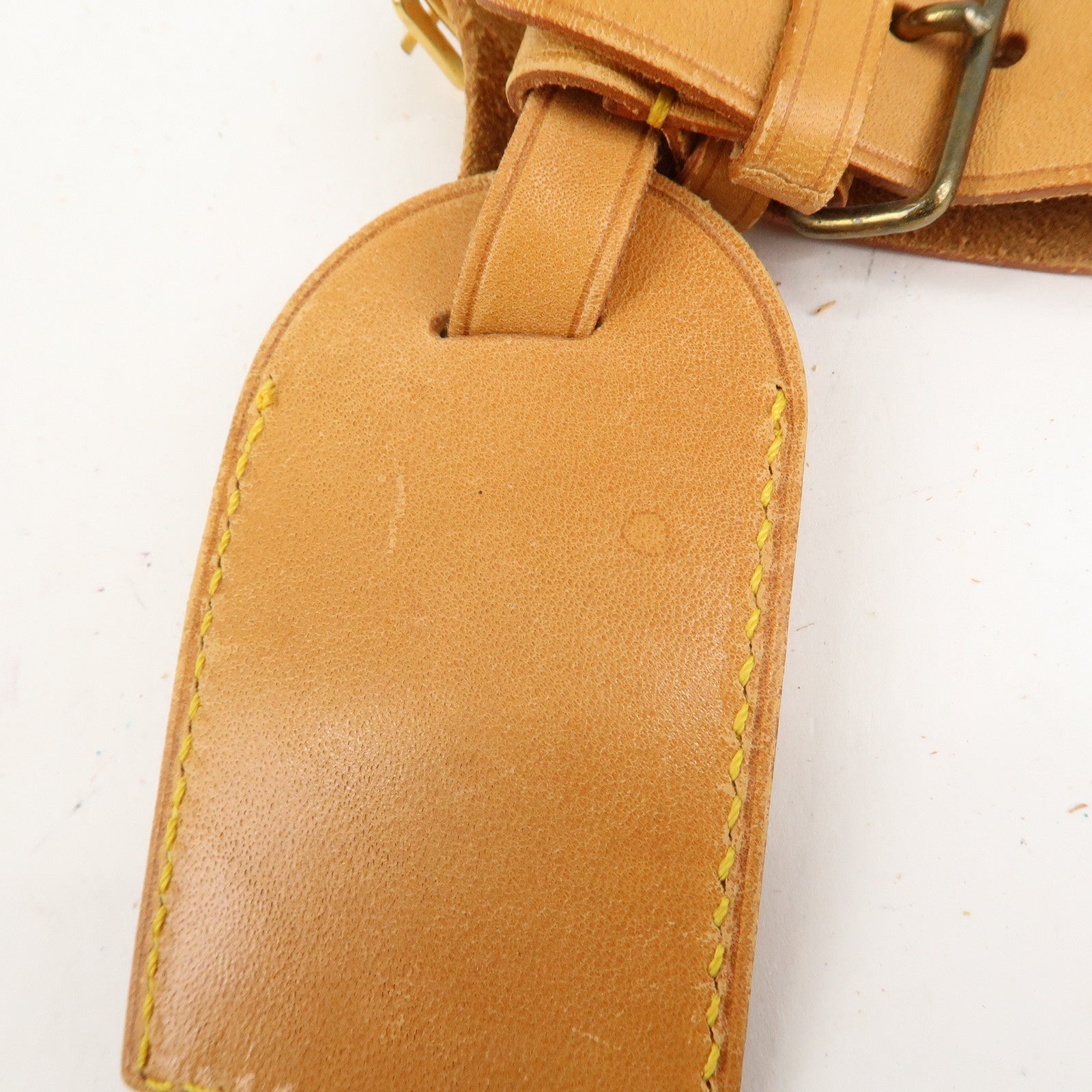 Louis Vuitton Set of 10 Leather Name Tag & Poignet Natural Used