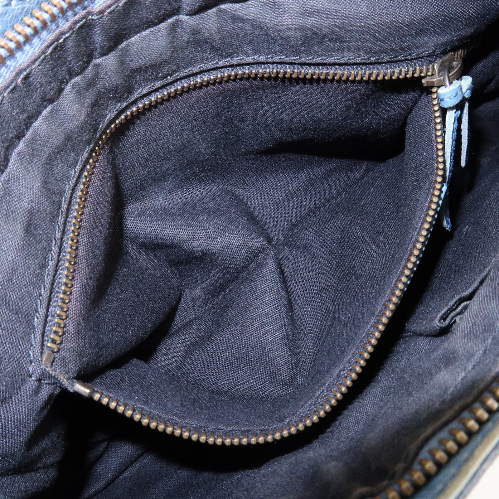 BALENCIAGA The Hip Leather Shoulder Bag Hand Bag Blue 242803 Used