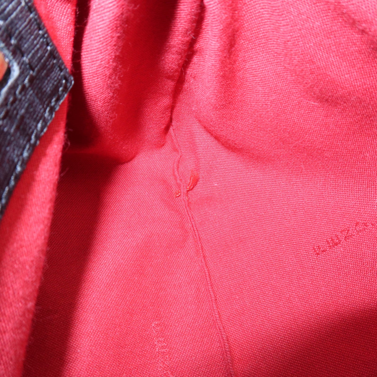 FENDI Zucchino PVC Leather Chain Shoulder Bag Gray Black 8BR003 Used