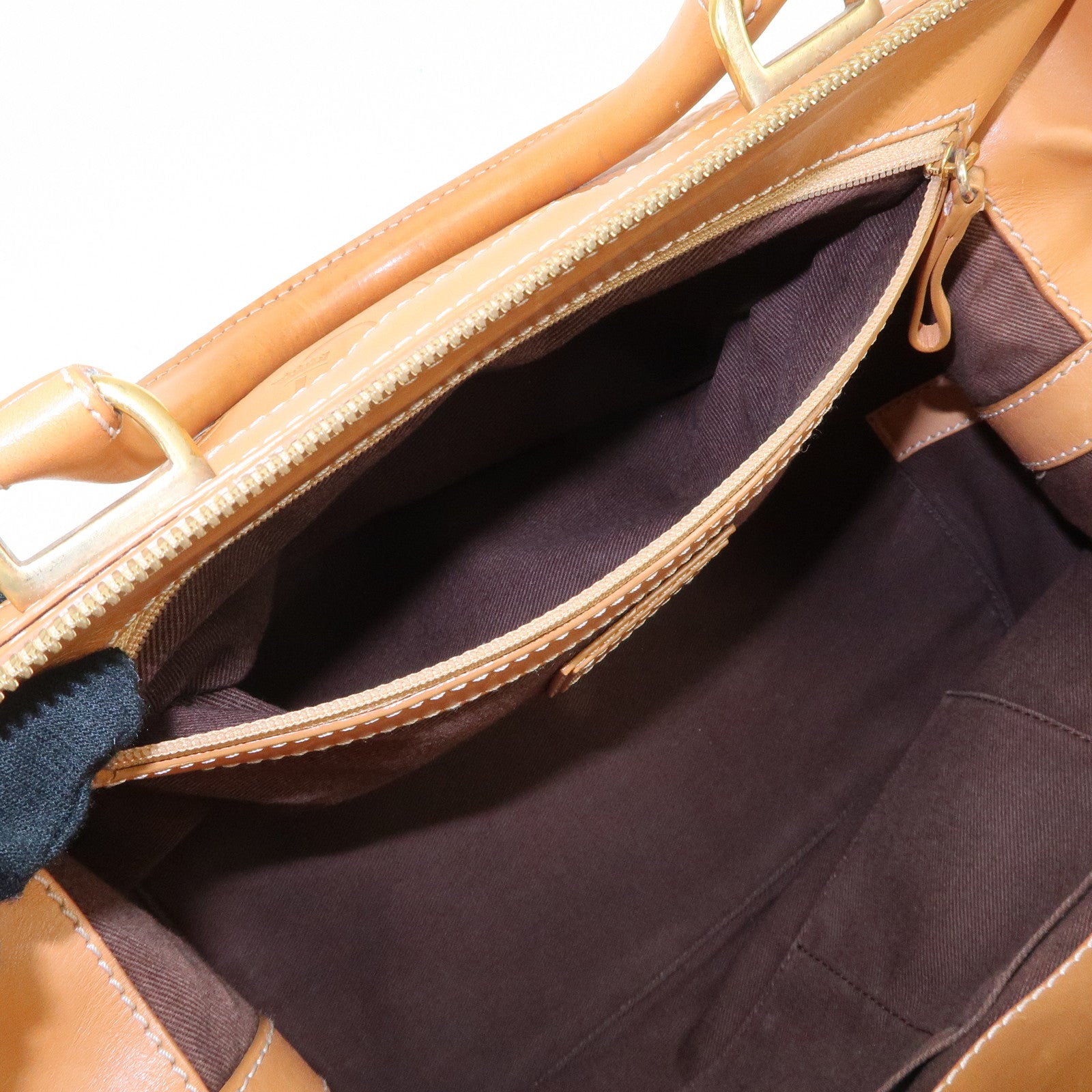 LOEWE Leather Doctor's Bag Boston Bag 160th Anniversary Used