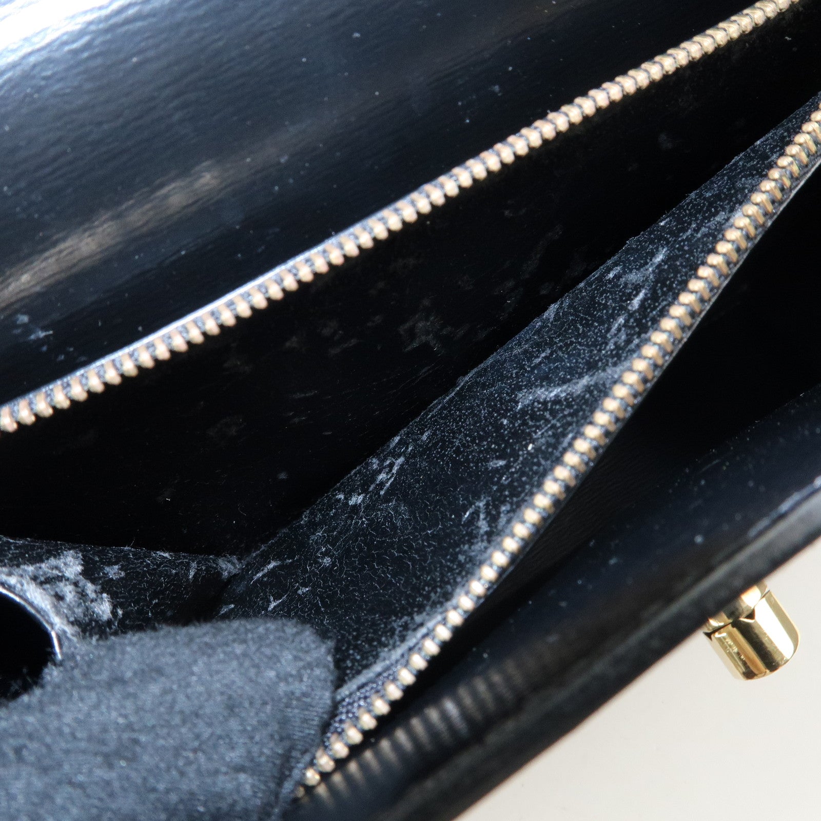Louis Vuitton Epi Leather Malesherbes Hand Bag Black M523 72 Used
