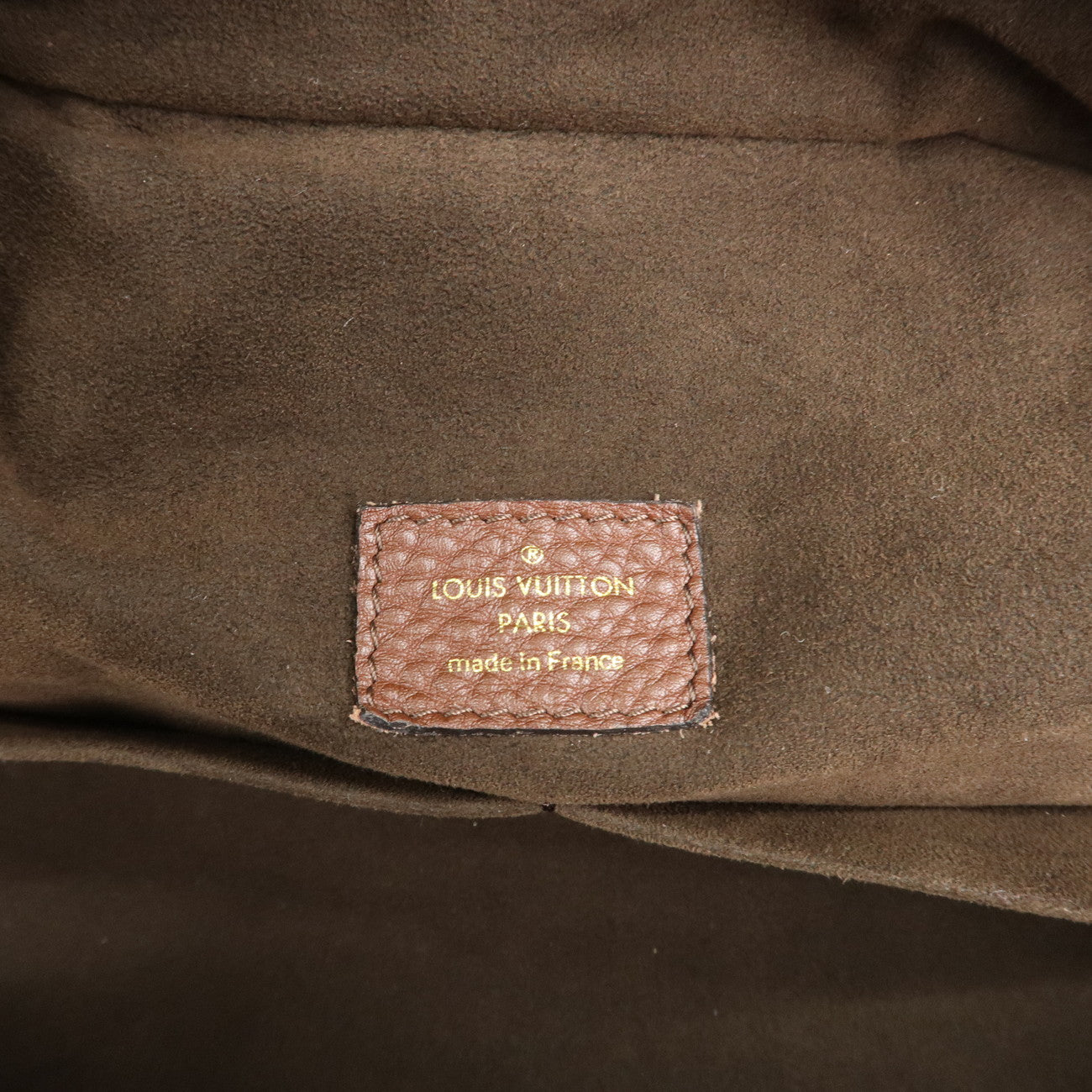 Louis Vuitton Monogram Mahina Lunar Hand Bag GM Acajou M95970 Used