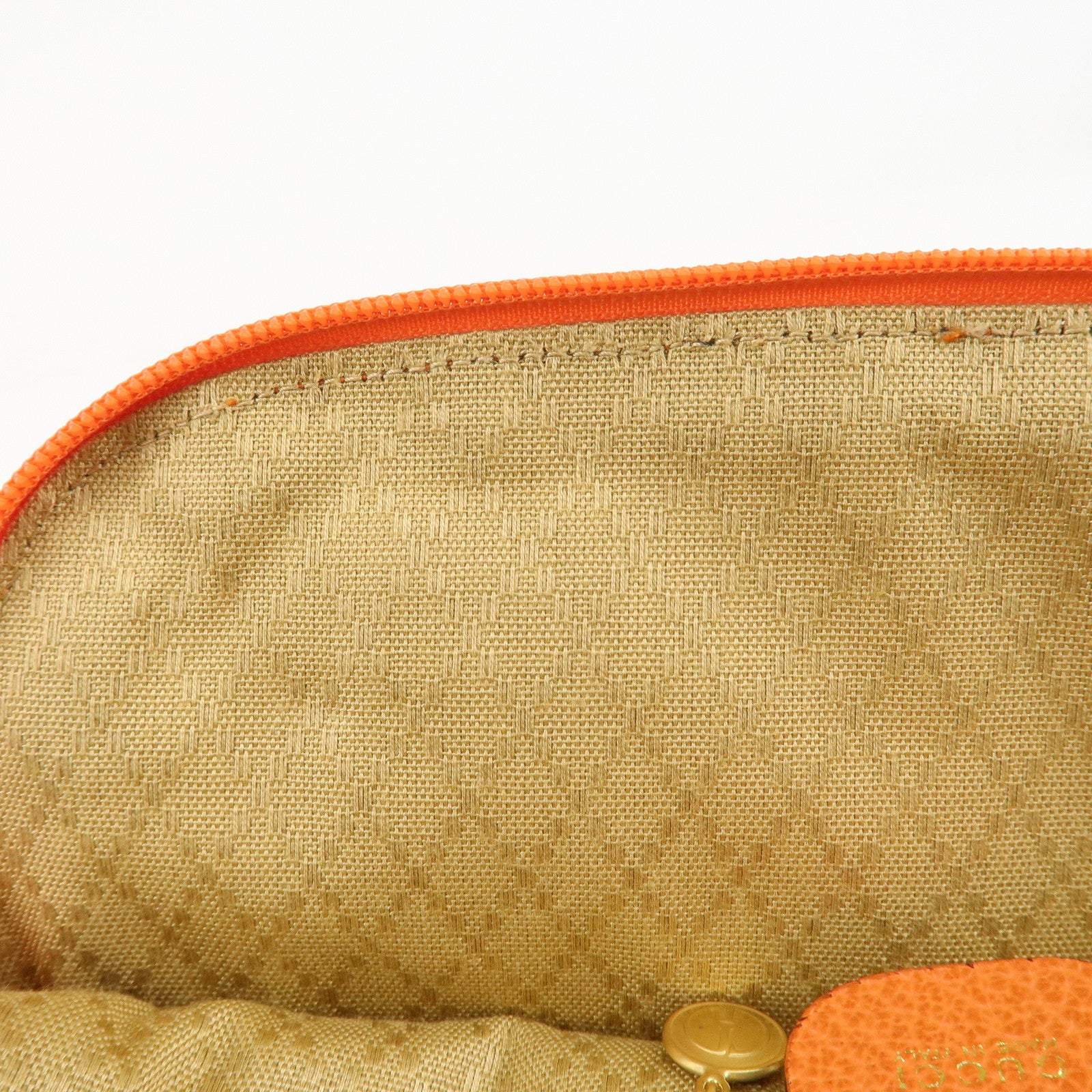 GUCCI Bamboo Suede Leather 2WAY Bag Orange 000.2296.0290 Used
