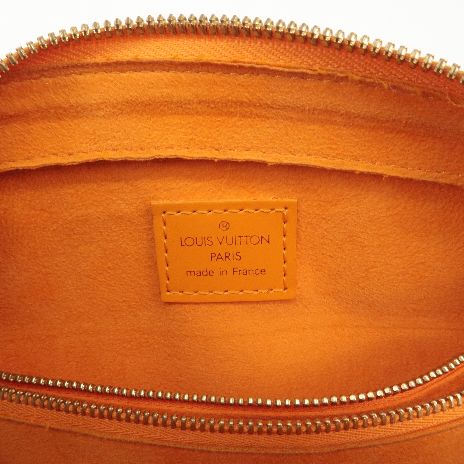 Louis Vuitton Epi Pont Neuf Hand Bag Mandarin Orange M5205H Used