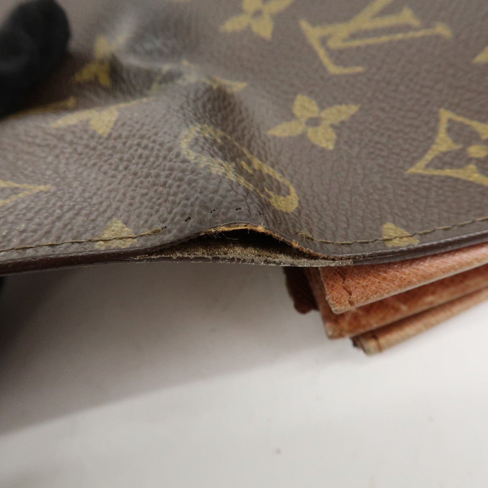 Louis Vuitton Monogram Set of 2 Long Wallet Brown M61723 Used