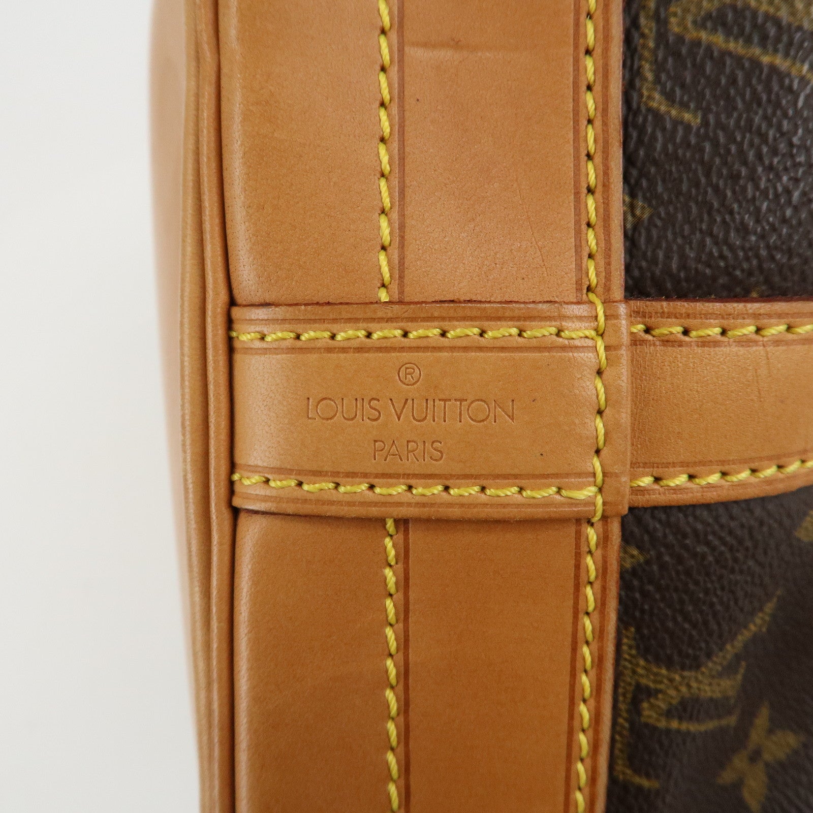 Louis Vuitton Monogram Noe Shoulder Bag Hand Bag Brown M42224 Used