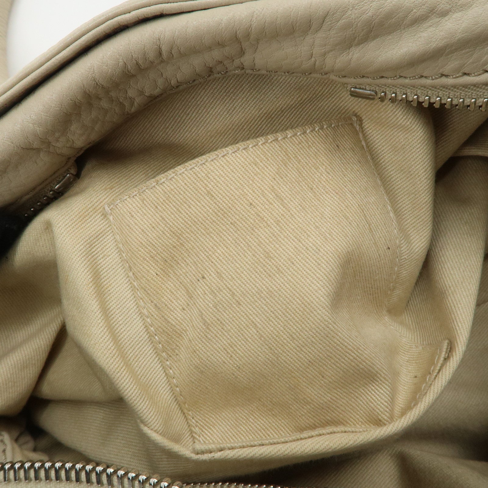 Chloe Paddington Leather Shoulder Bag Hand Bag Ivory Used