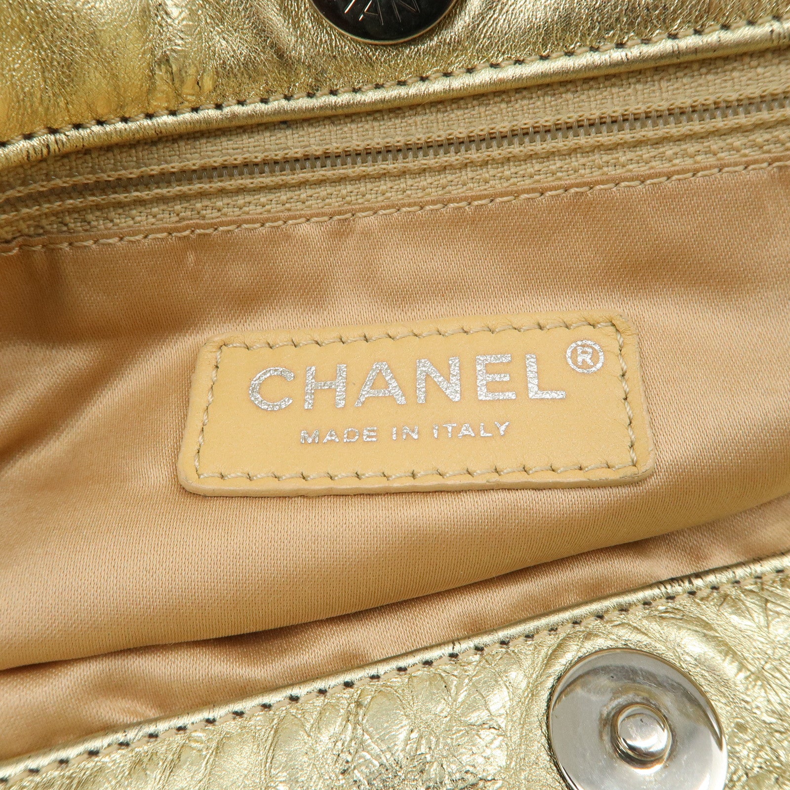 CHANEL COCO Mark Leather Big Gradation Shoulder Bag Used
