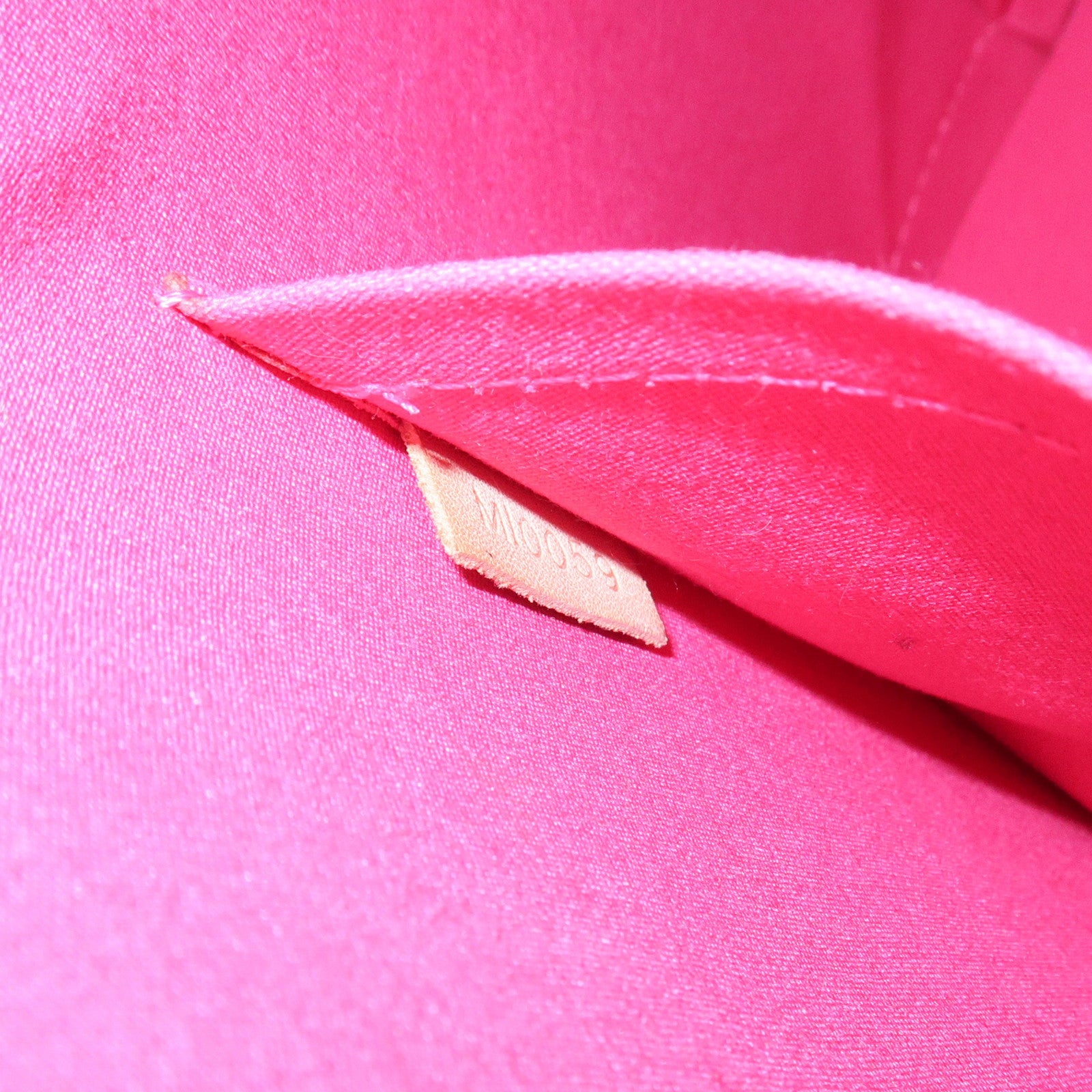 Louis Vuitton Monogram Vernis Alma MM Hand Bag Rose M93686 Used