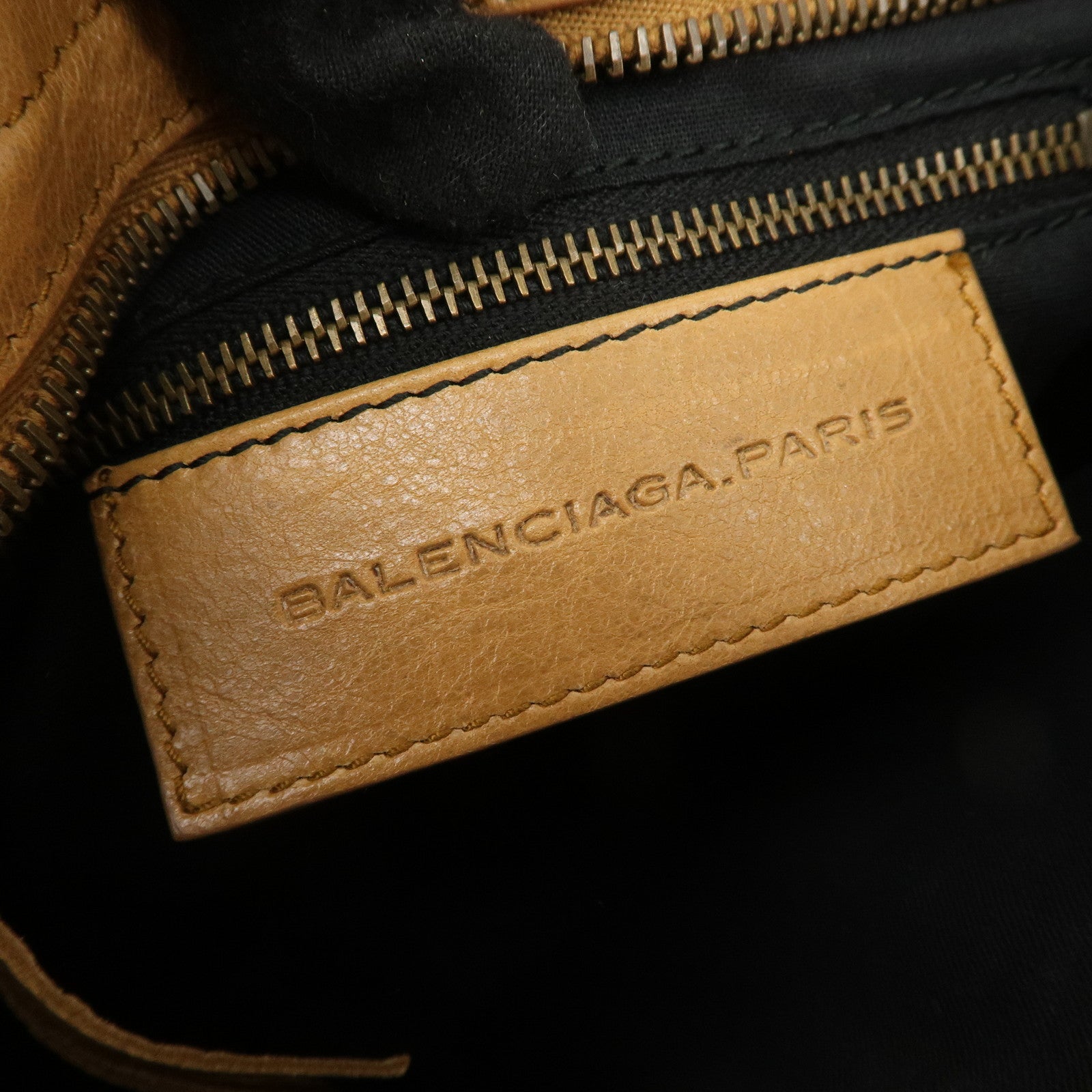 BALENCIAGA Mini City Leather Classic 2Way Bag Brown 300295 Used