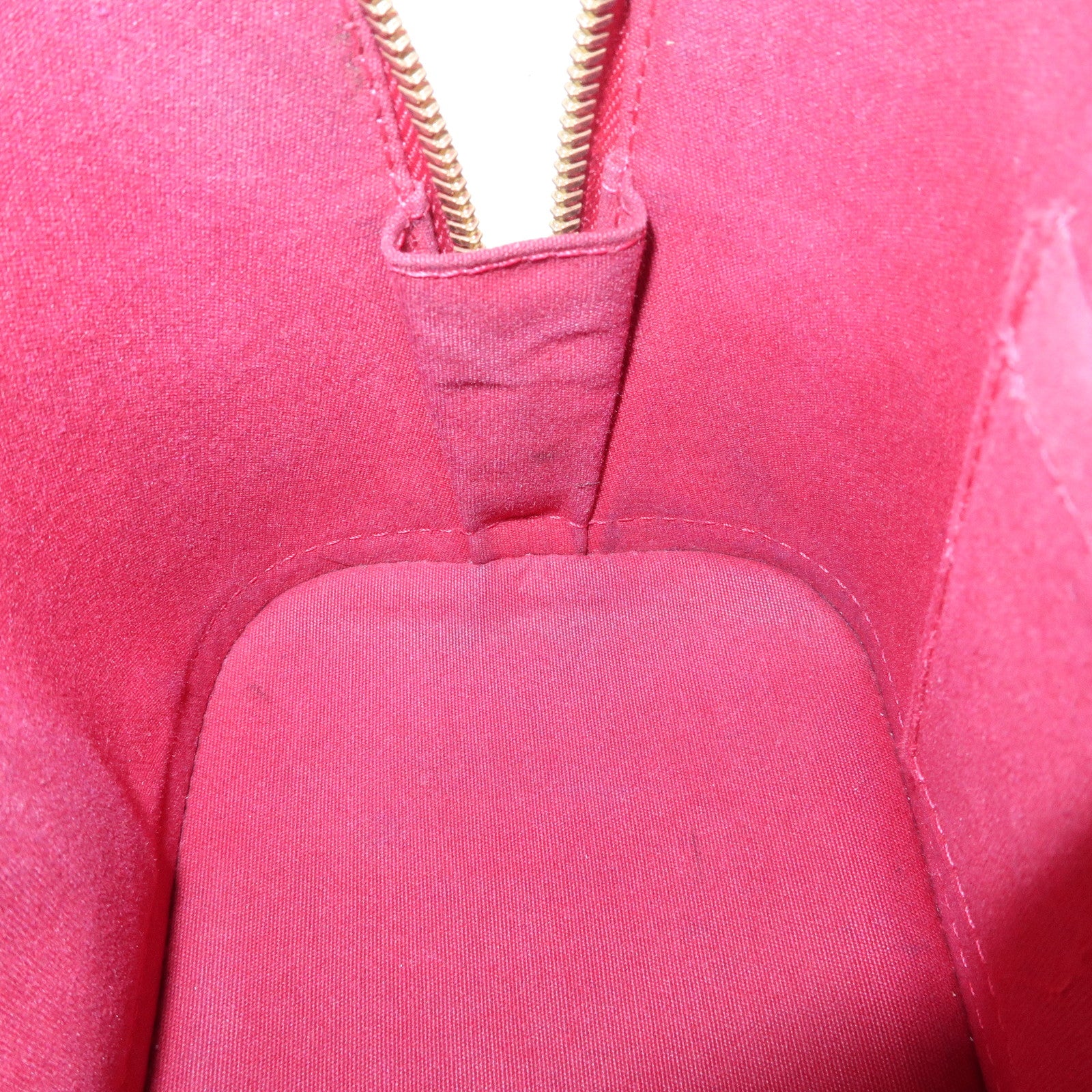 Louis Vuitton Monogram Vernis Alma BB 2Way Bag Red M91606 Used