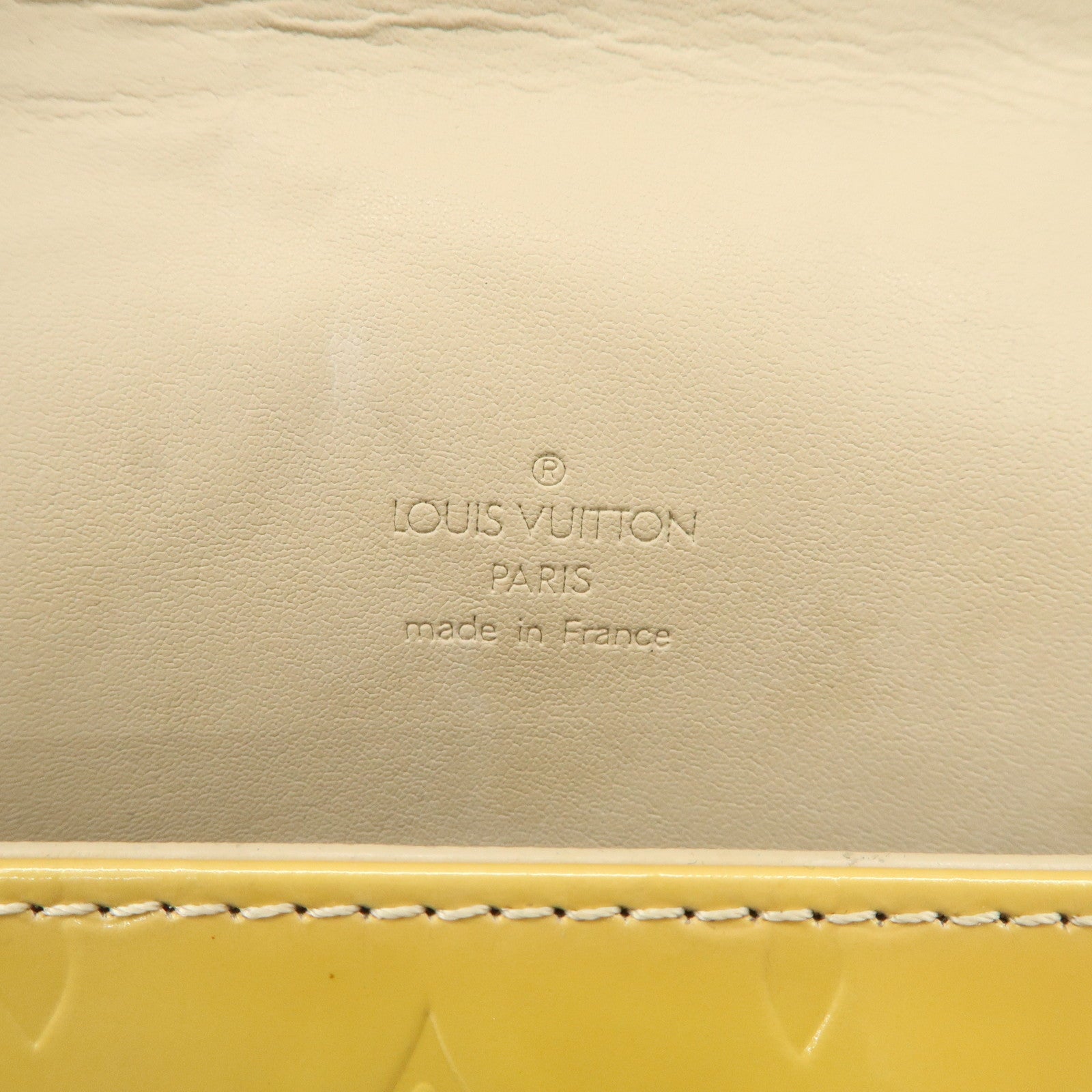 Louis Vuitton Monogram Vernis Thompson Street Jaune M91123 Used